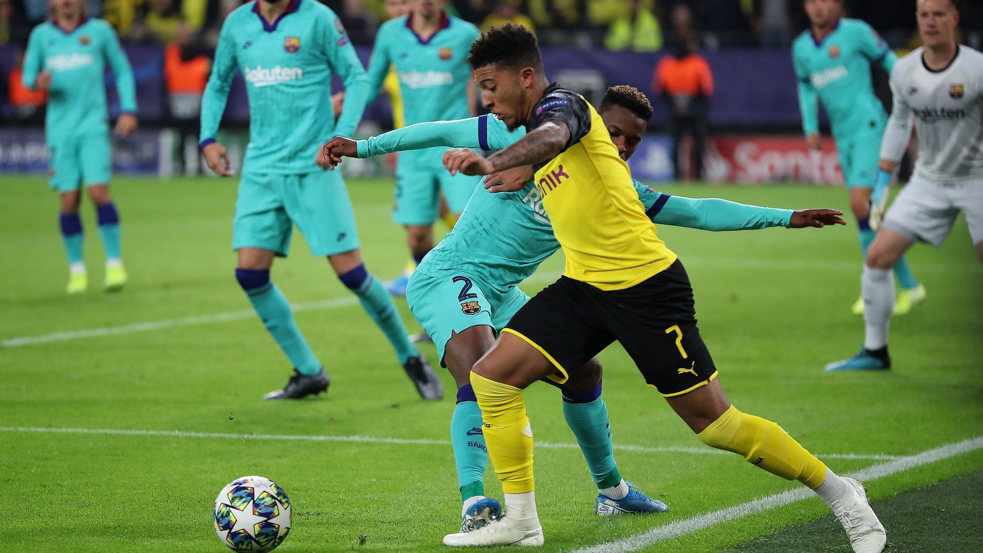 Jadon Sancho Borussia Dortmund Barcelona 17092019