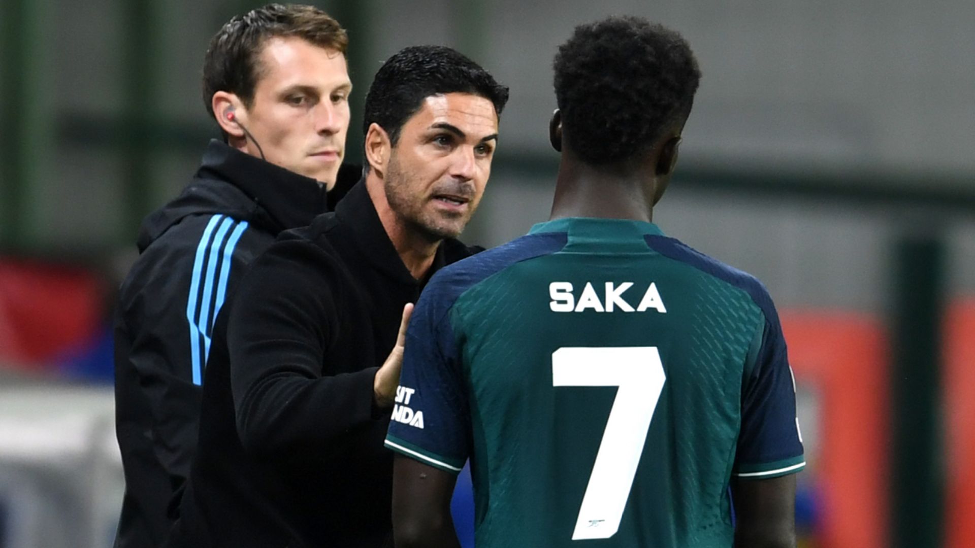 Mikel Arteta Bukayo Saka 2023-24