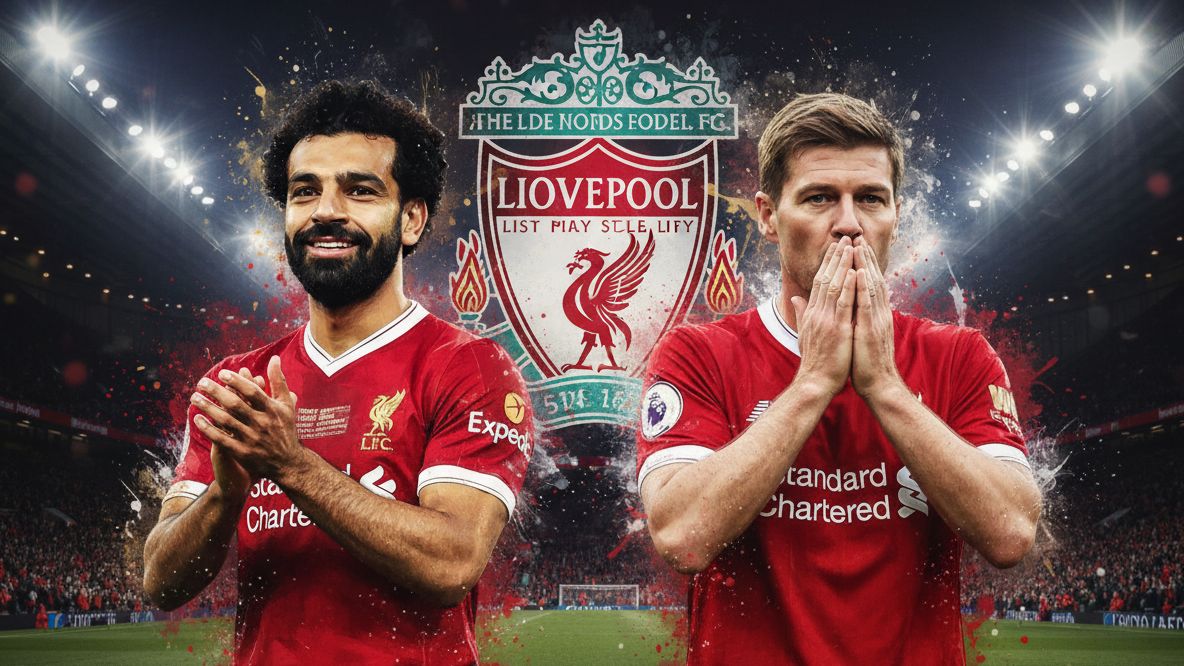 Steven Gerrard Mohamed Salah GFX Liverpool