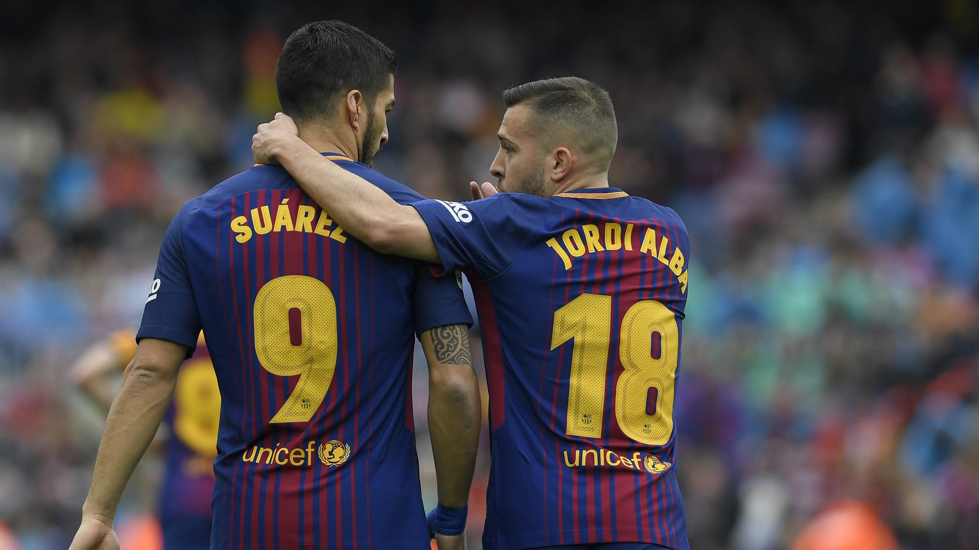 Luis Suarez Jordi Alba Barcelona Valencia LaLiga