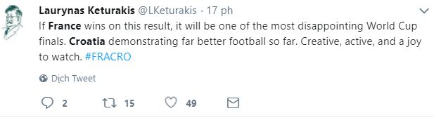 Reaction France Croatia