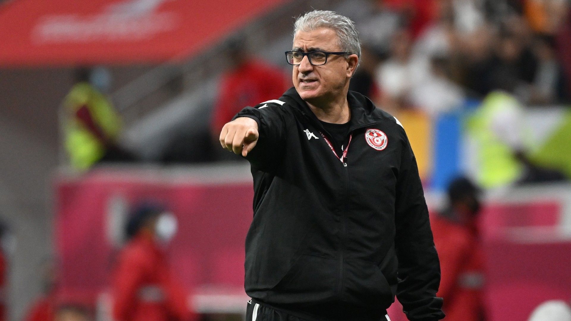 Tunisia head coach Mondher Kebaier.