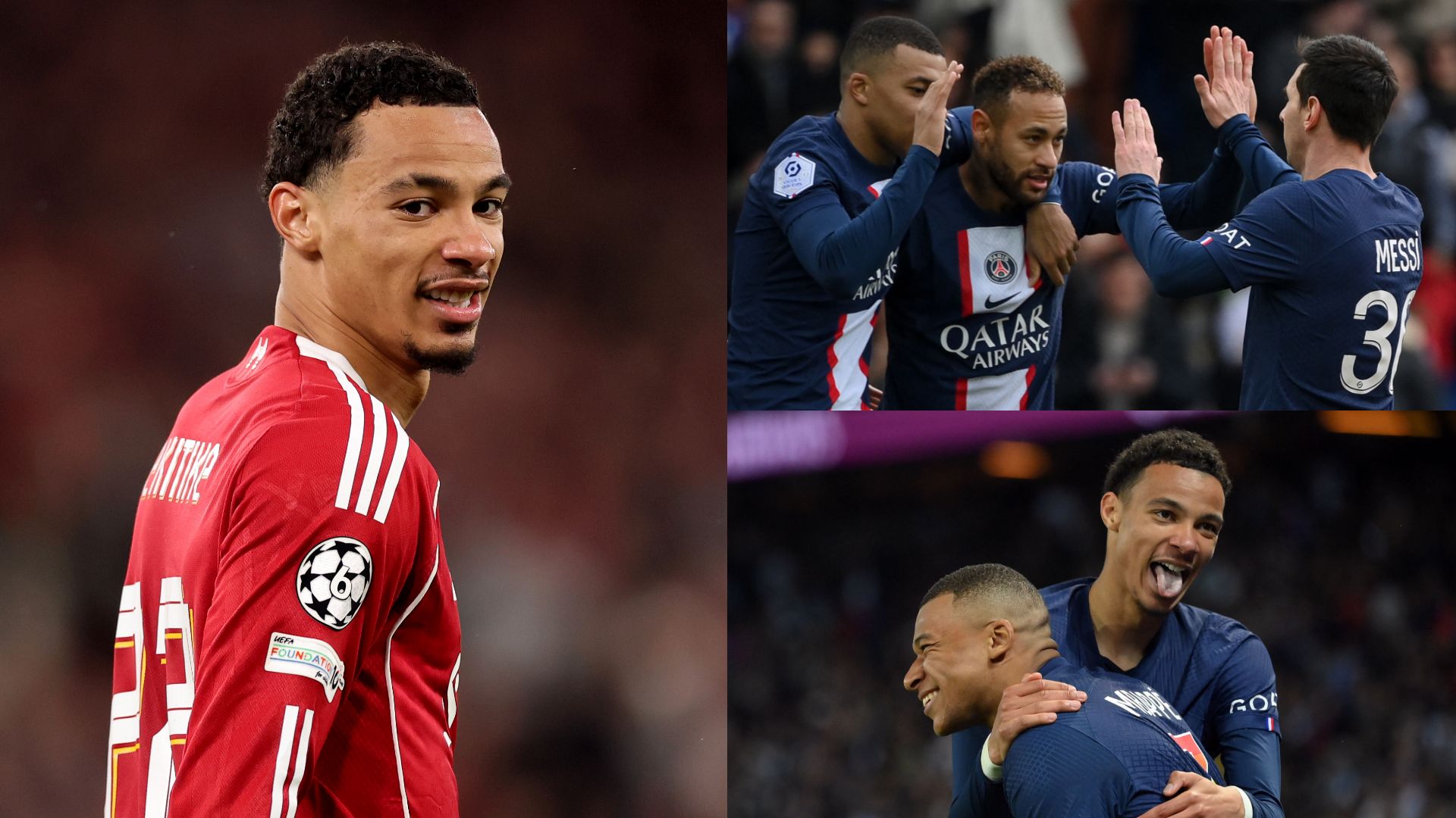 Hugo Ekitike Mbappe, Messi, Neymar