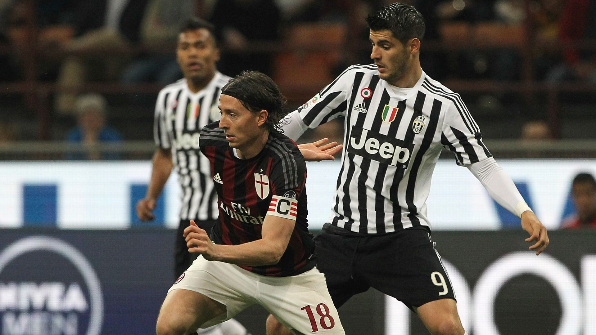 Riccardo Montolivo Alvaro Morata Milan Juventus Serie A