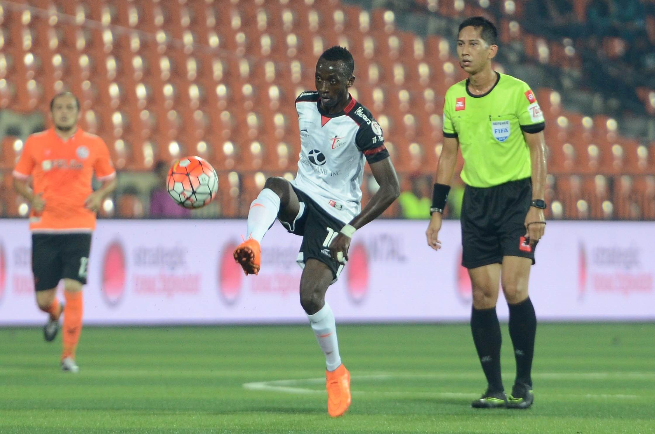 Makan Konate in action against Felda United