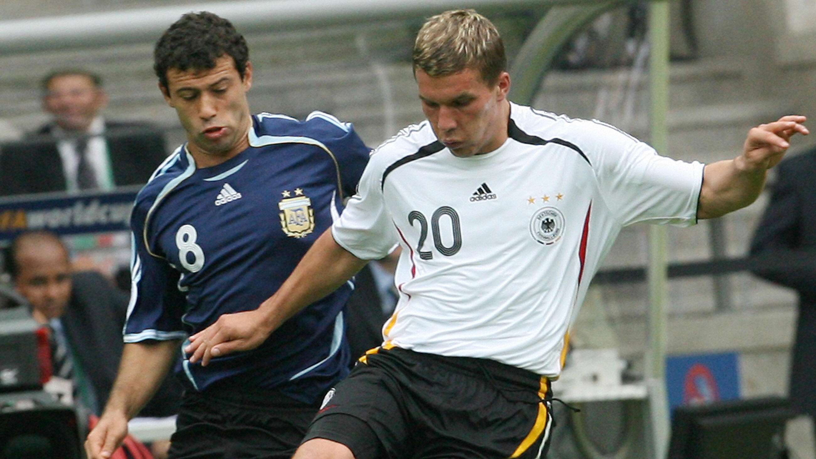 Javier Mascherano Lukas Podolski Argentina Alemania Mundial 2006