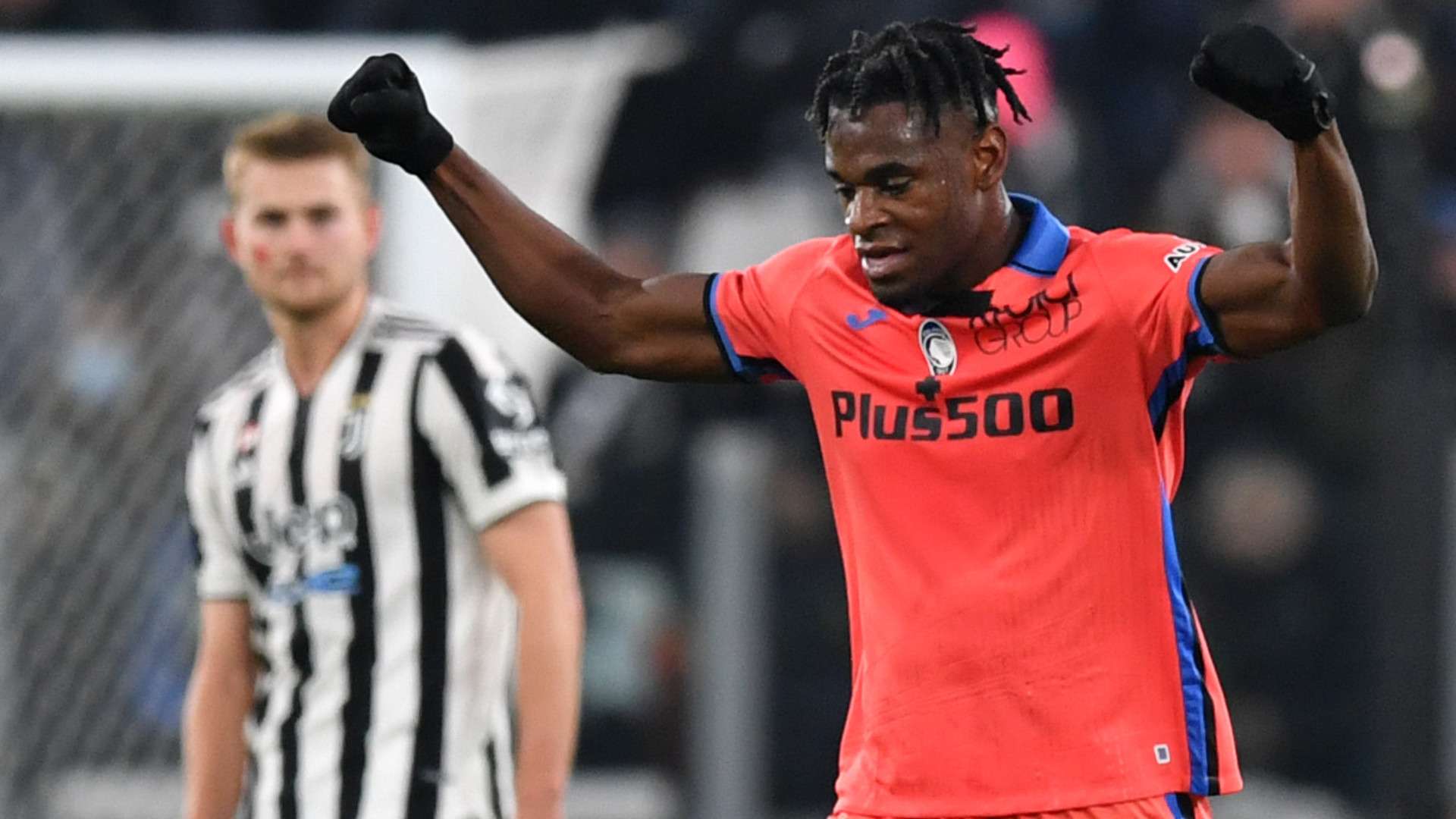 Duvan Zapata Juventus Atalanta celebration Serie A