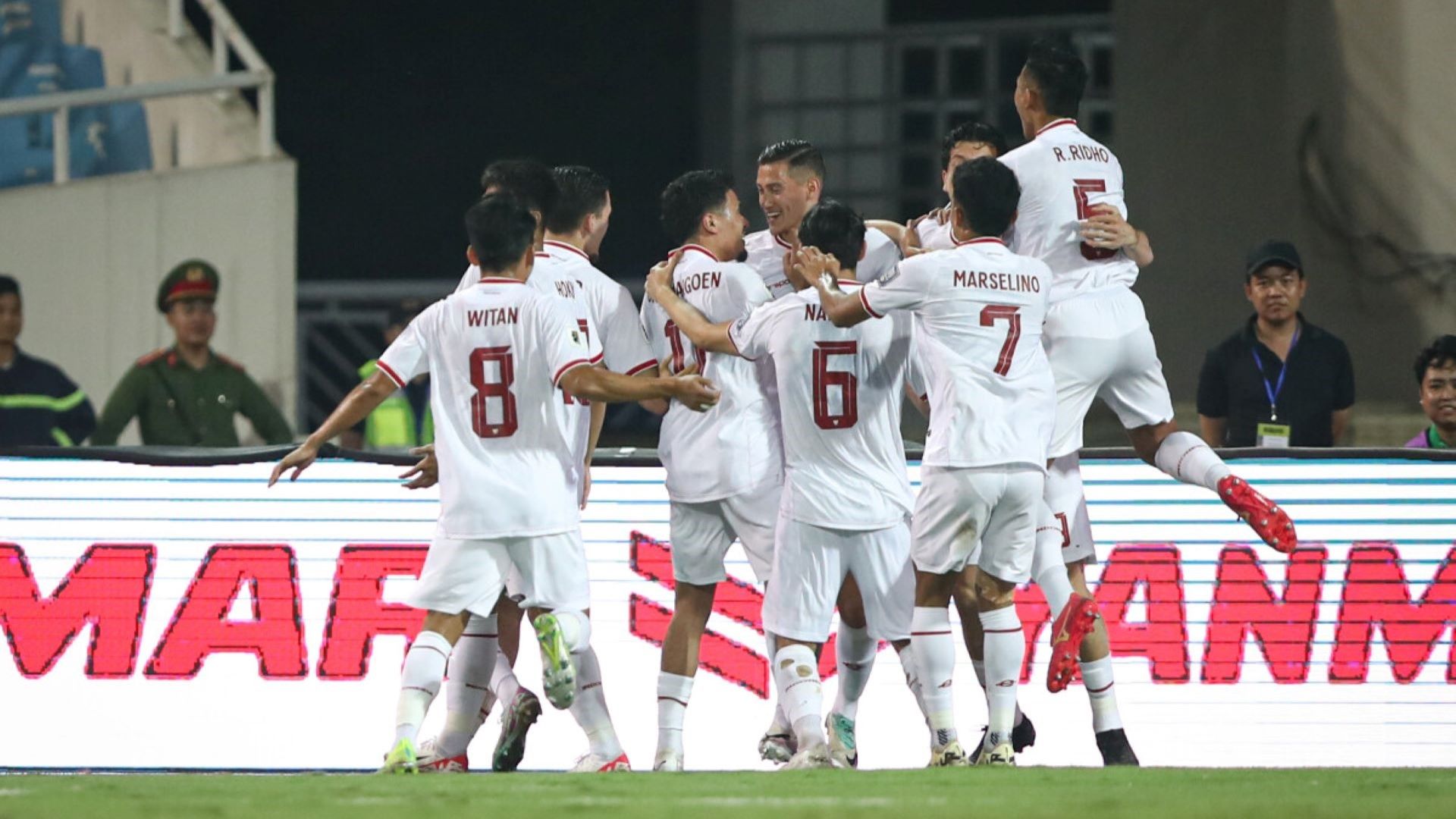 Selebrasi timnas Indonesia vs Vietnam 26032024