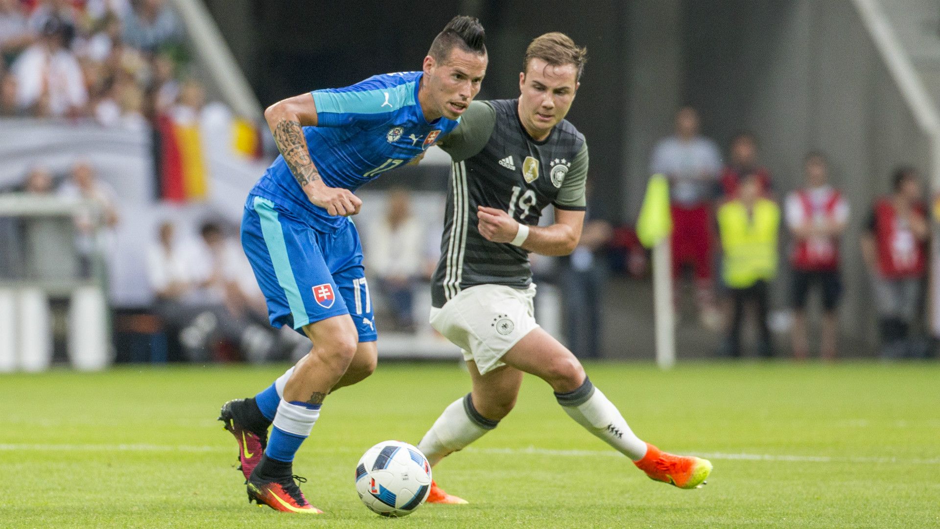 MAREK HAMSIK SLOVAKIA MARIO GOTZE GERMANY FRIENDLY 29052016