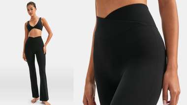 DayFlex Wrap High-Waisted Flared Yoga Pant