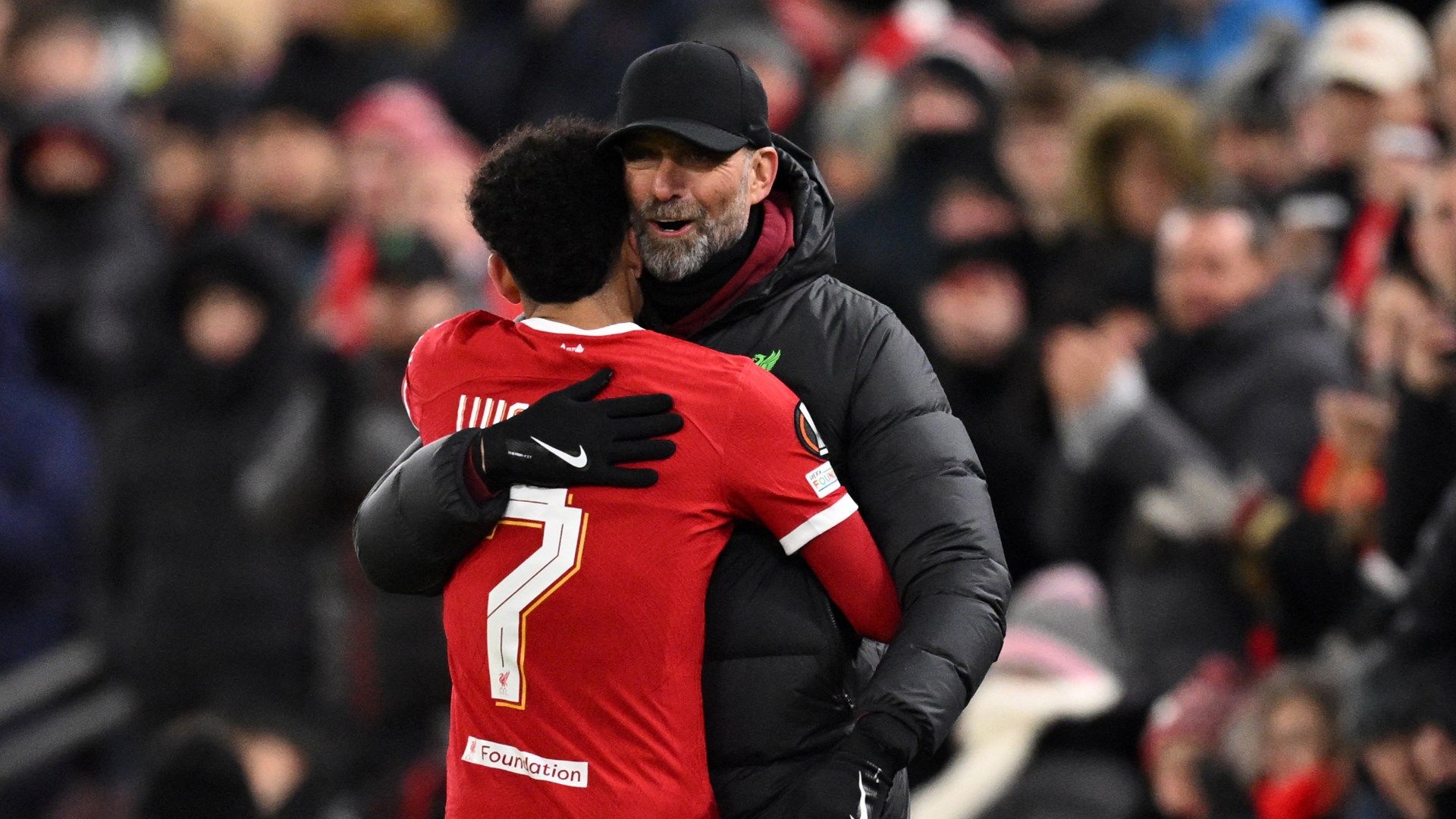 Jurgen Klopp Luis Diaz Liverpool LASK