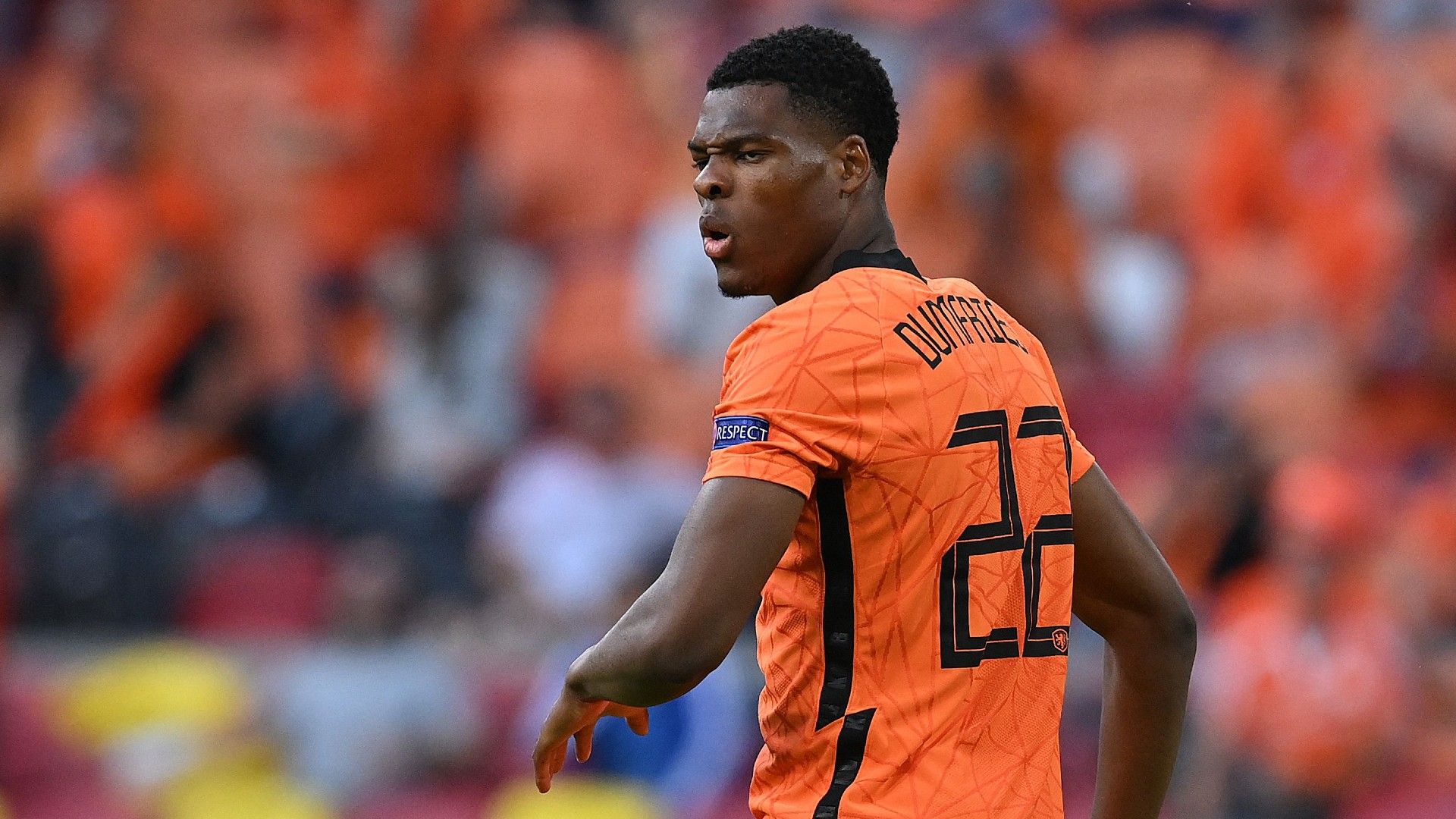 Denzel Dumfries Netherlands vs Ukraine Euro 2020
