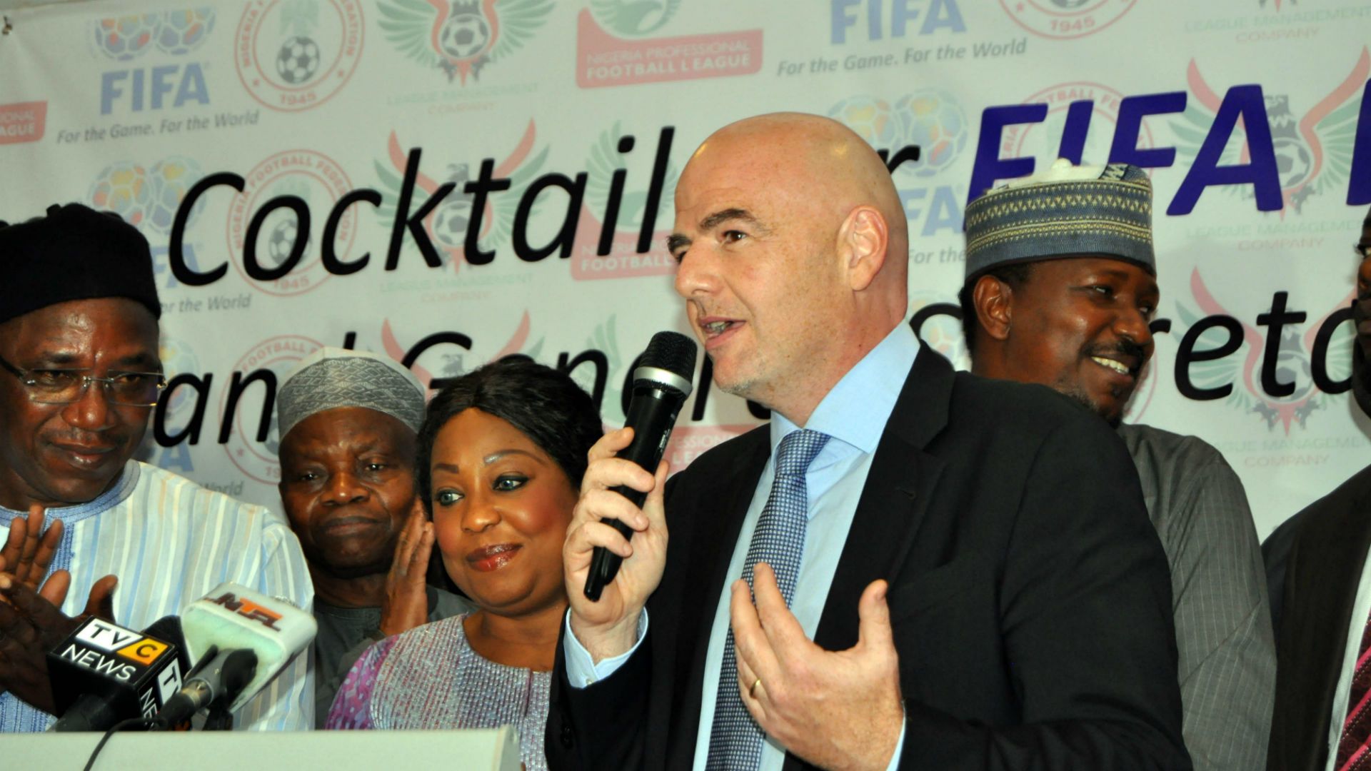 Gianni Infantino in Nigeria