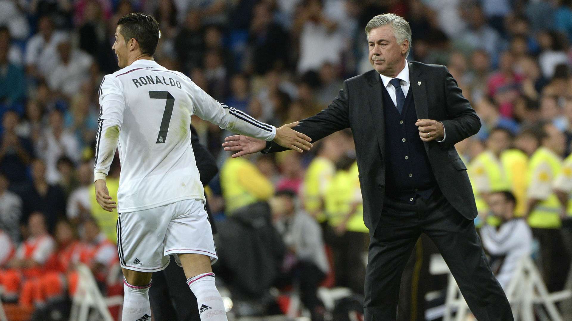 Carlo Ancelotti Cristiano Ronaldo Real Madrid v FC Elche 09232014