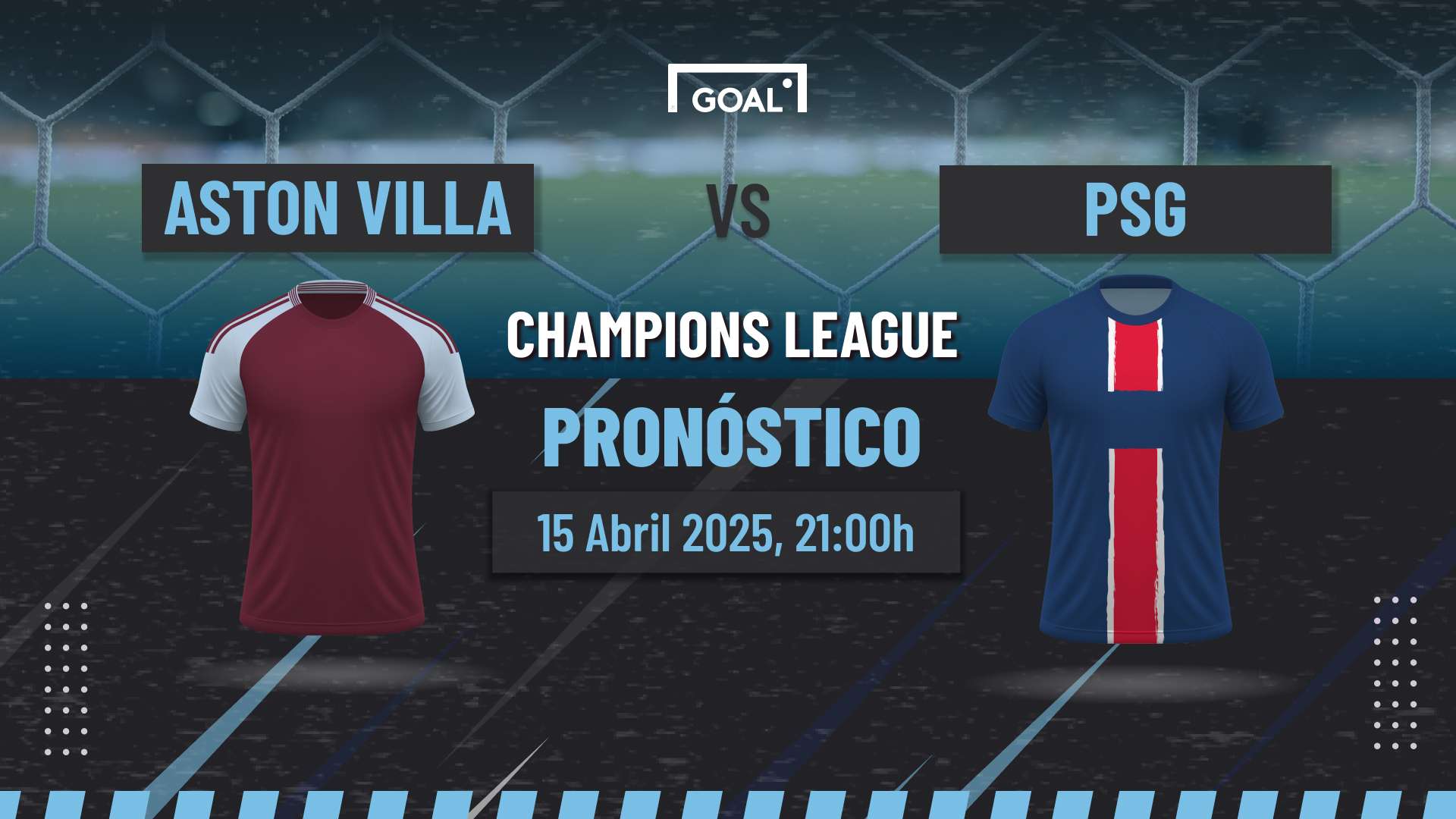 Aston Villa vs PSG Pronóstico y Apuestas Champions League | 15/04/25