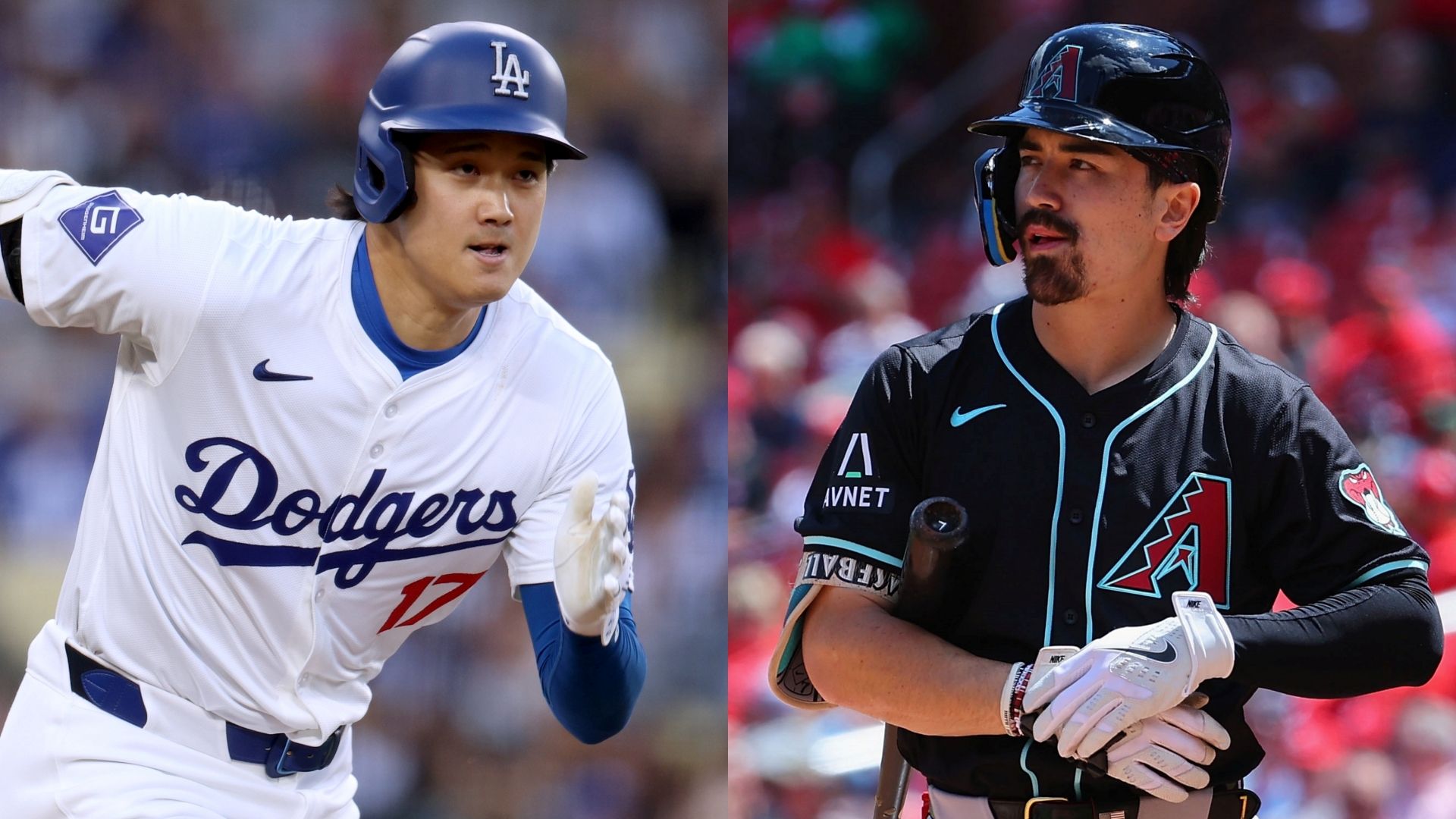Shohei Ohtani Dodgers Corbin Carroll Diamondbacks