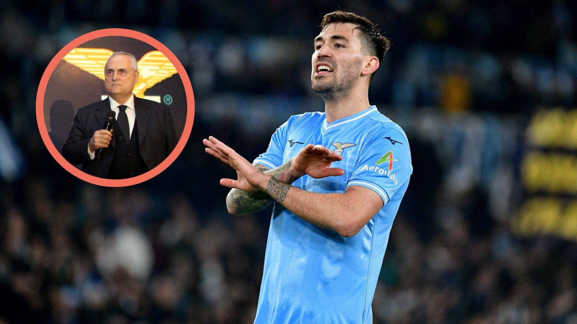 Claudio Lotito Alessio Romagnoli Lazio