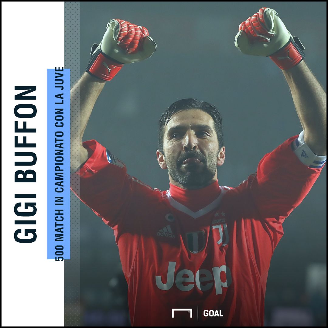 Buffon 500 in campionato con la Juventus PS ita