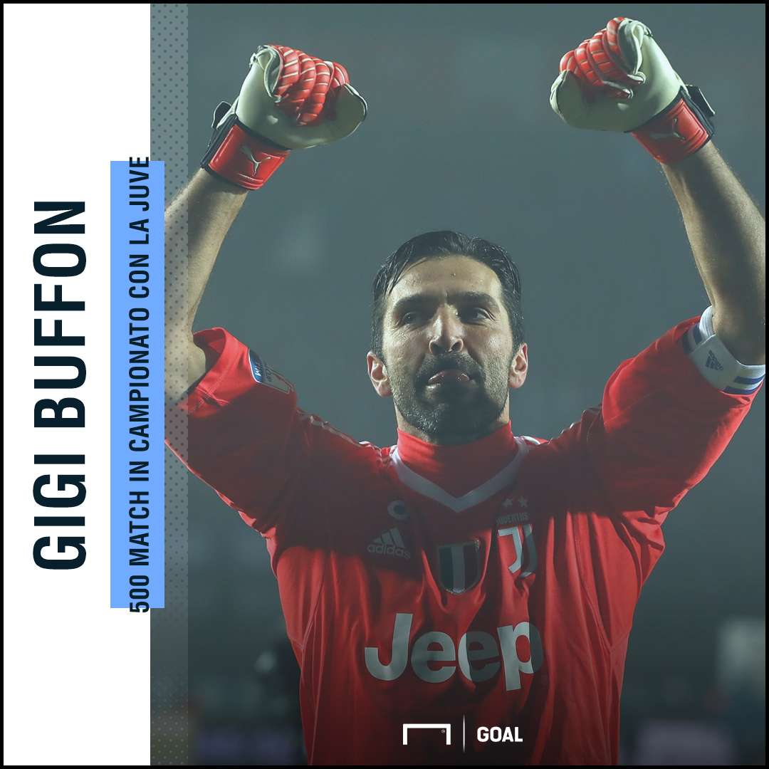 Buffon 500 in campionato con la Juventus PS ita