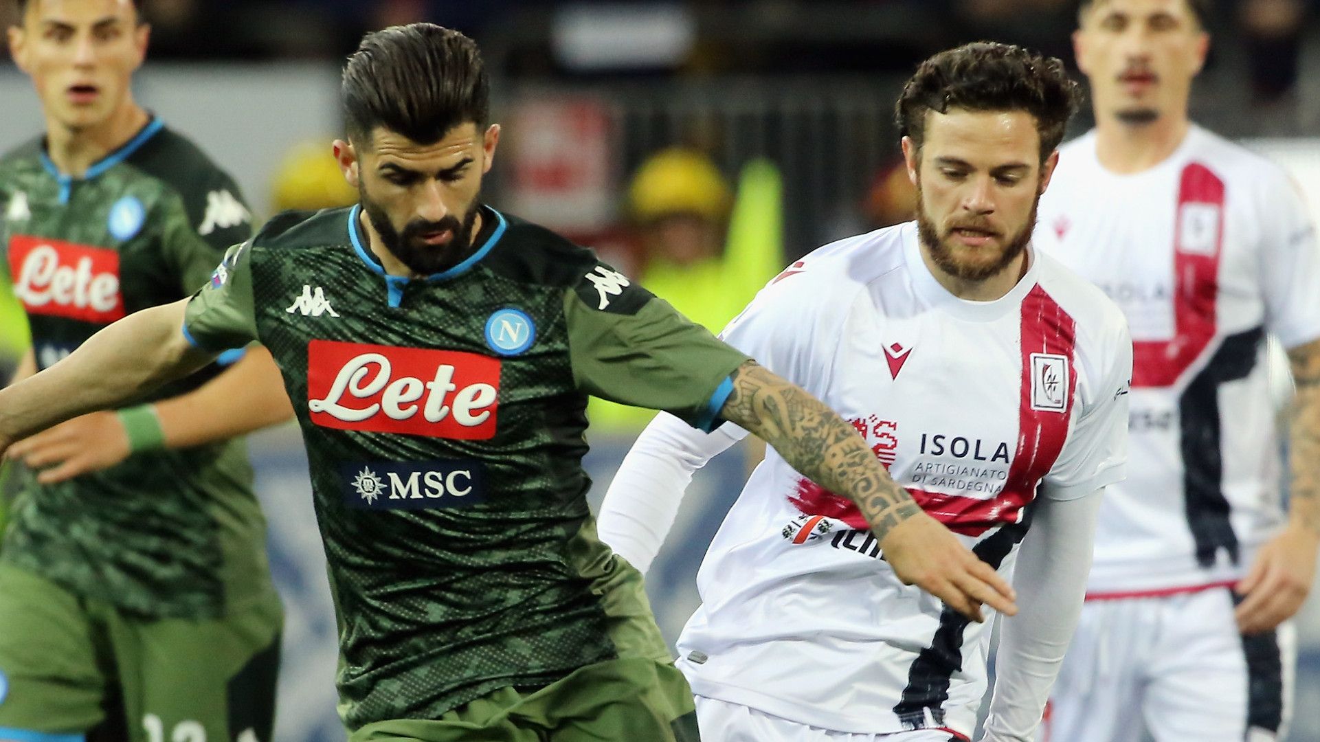 Hysaj Nandez Cagliari Napoli Serie A