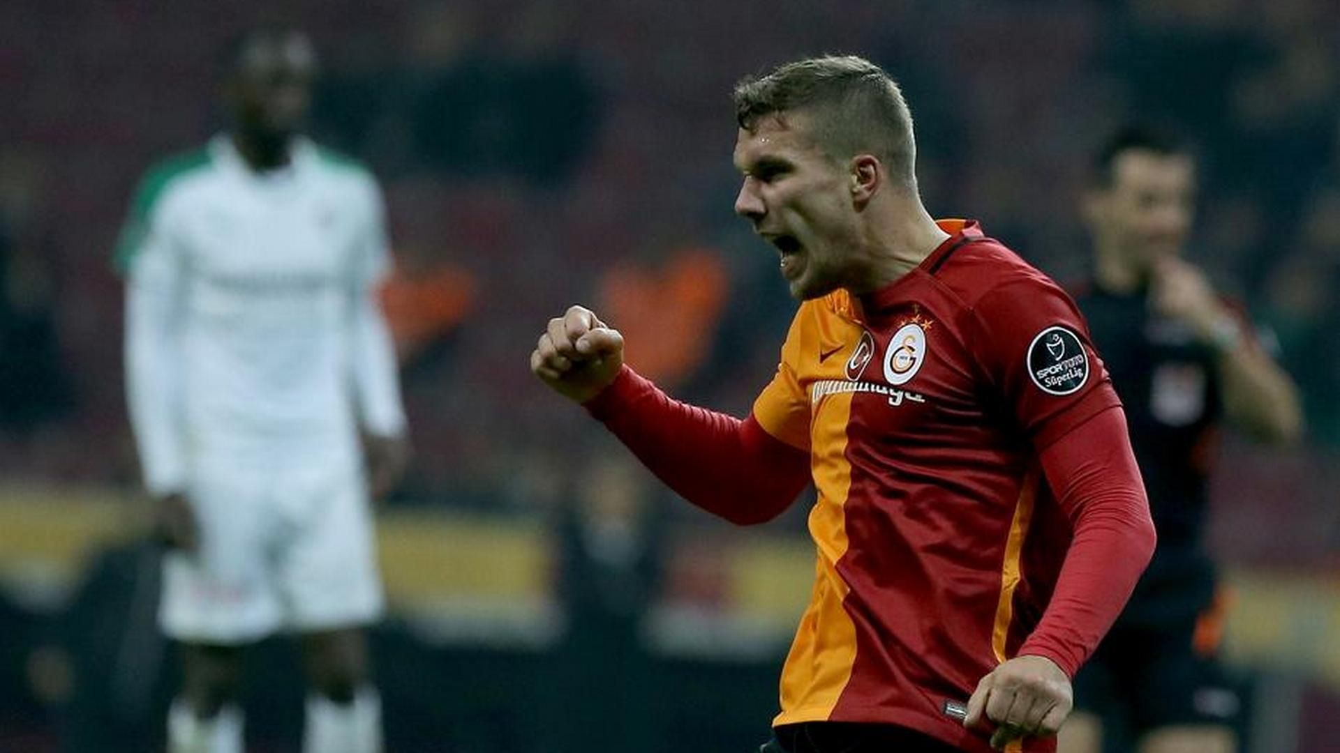 Lukas Podolski Galatasaray Bursaspor 04122015