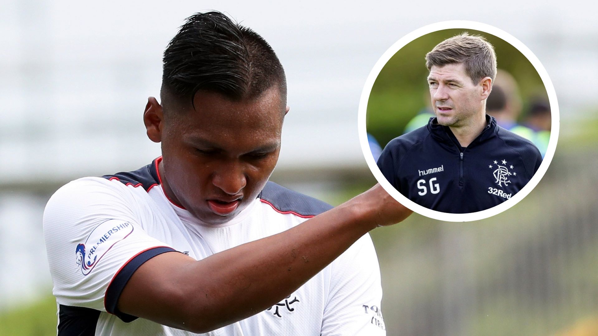 Alfredo Morelos Steven Gerrard Rangers 2020