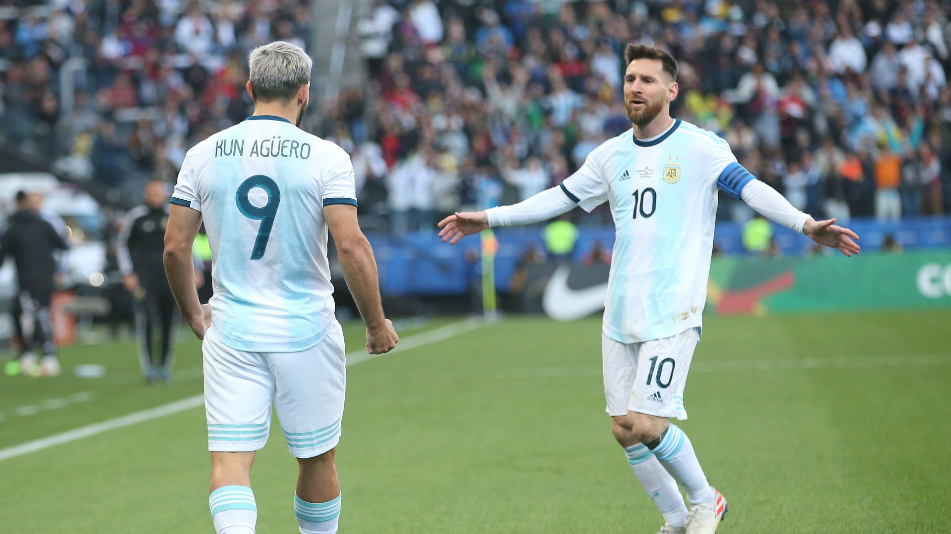 Sergio Aguero Lionel Messi Argentina Copa America 2019