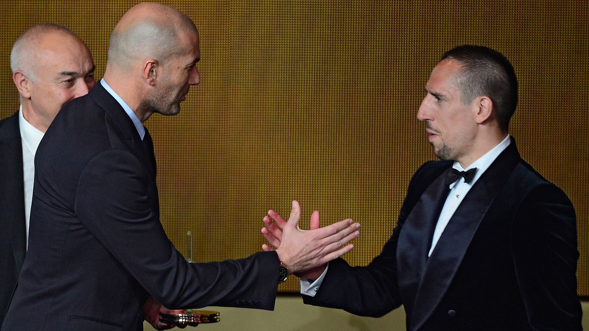 Franck Ribery Zinedine Zidane 2013 Ballon dOr Gala 13012014