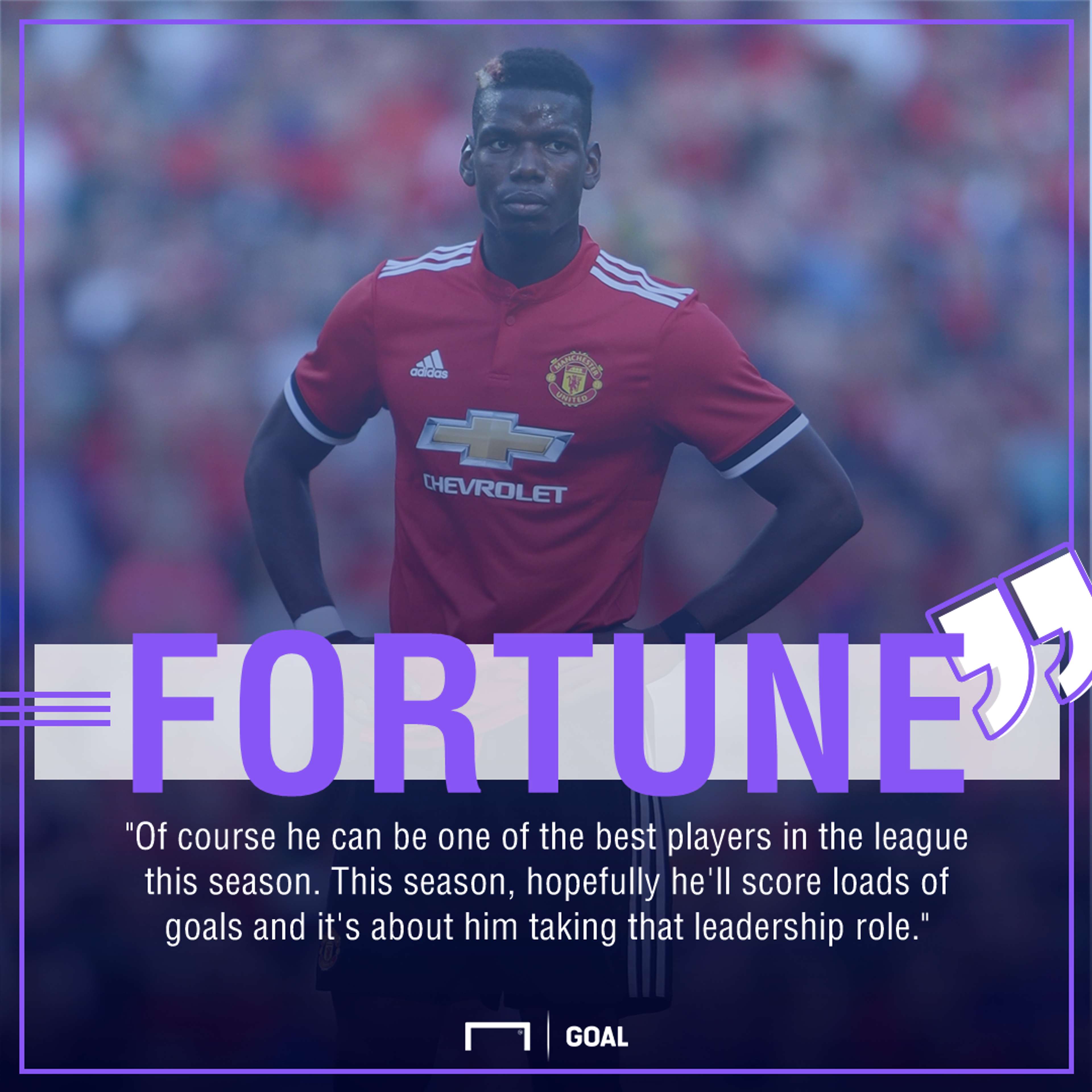 Paul Pogba Quinton Fortune Manchester United Premier League best