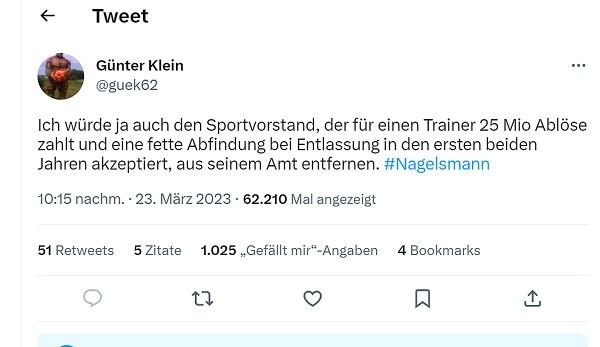 Bayern Nagelsmann reactions