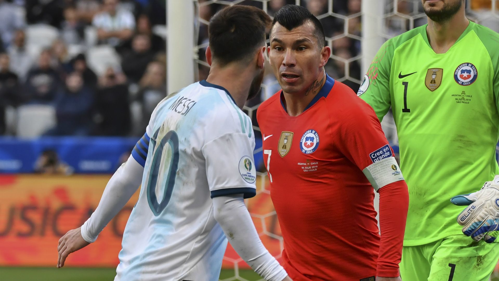 Messi Medel Argentina Chile Copa América 06072019