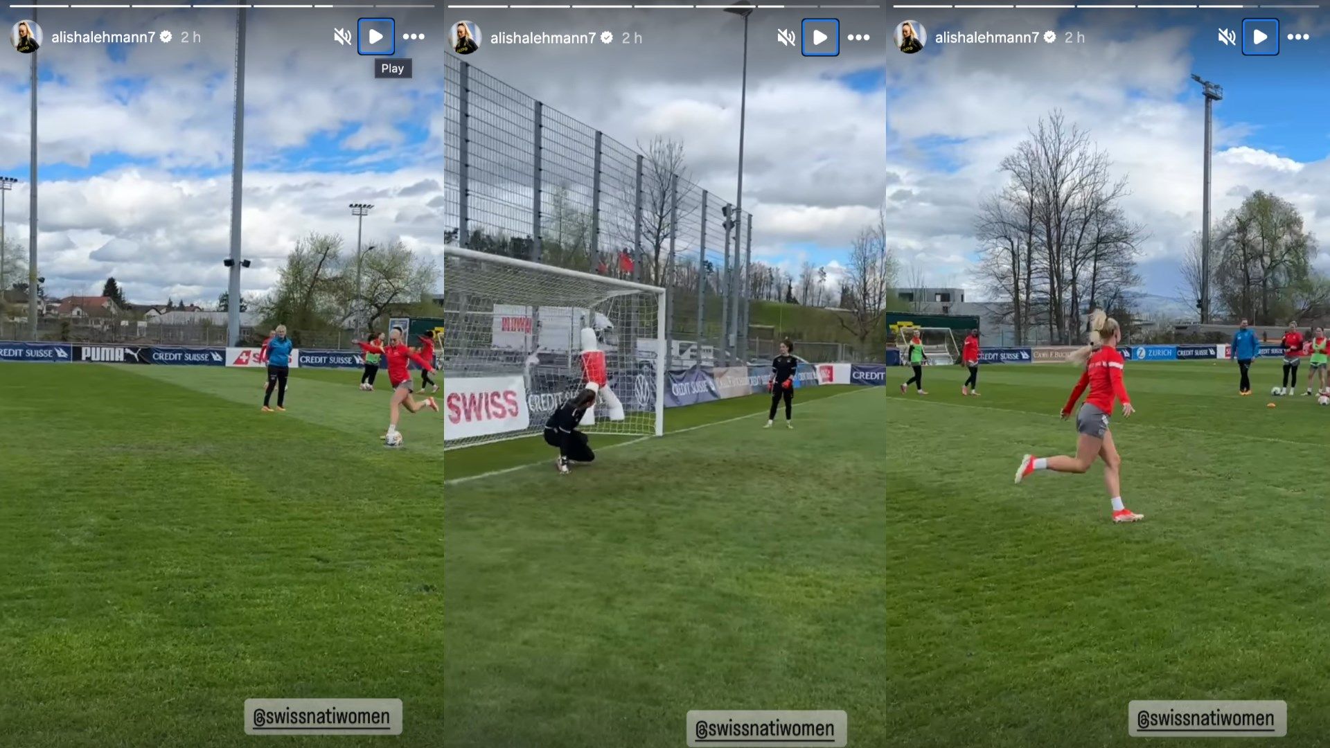 Alisha Lehmann Switzerland penalty