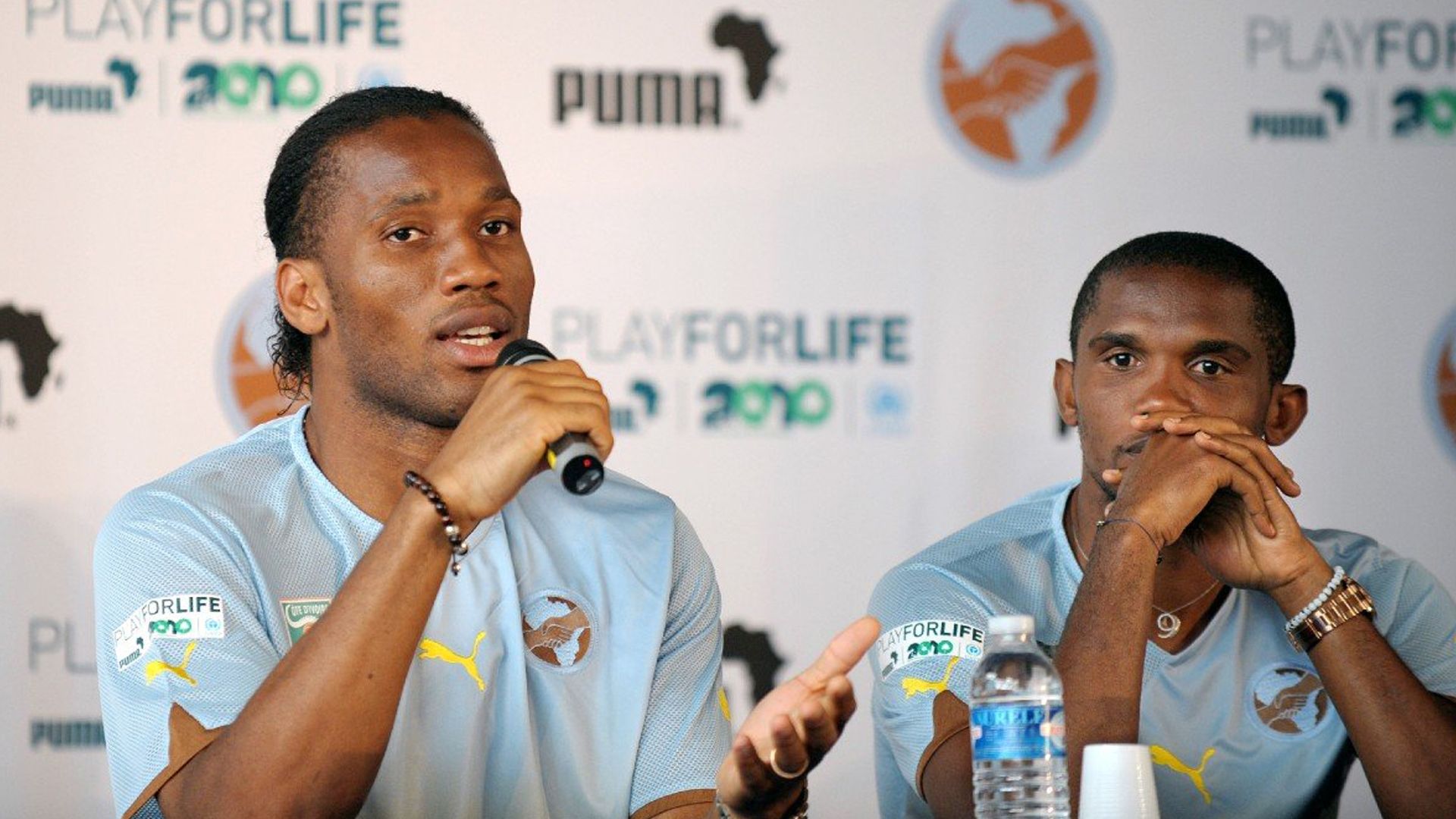 Drogba y Eto'o