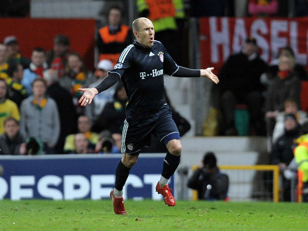 Champions League Manchester United FC Bayern Munchen Arjen Robben 07042010