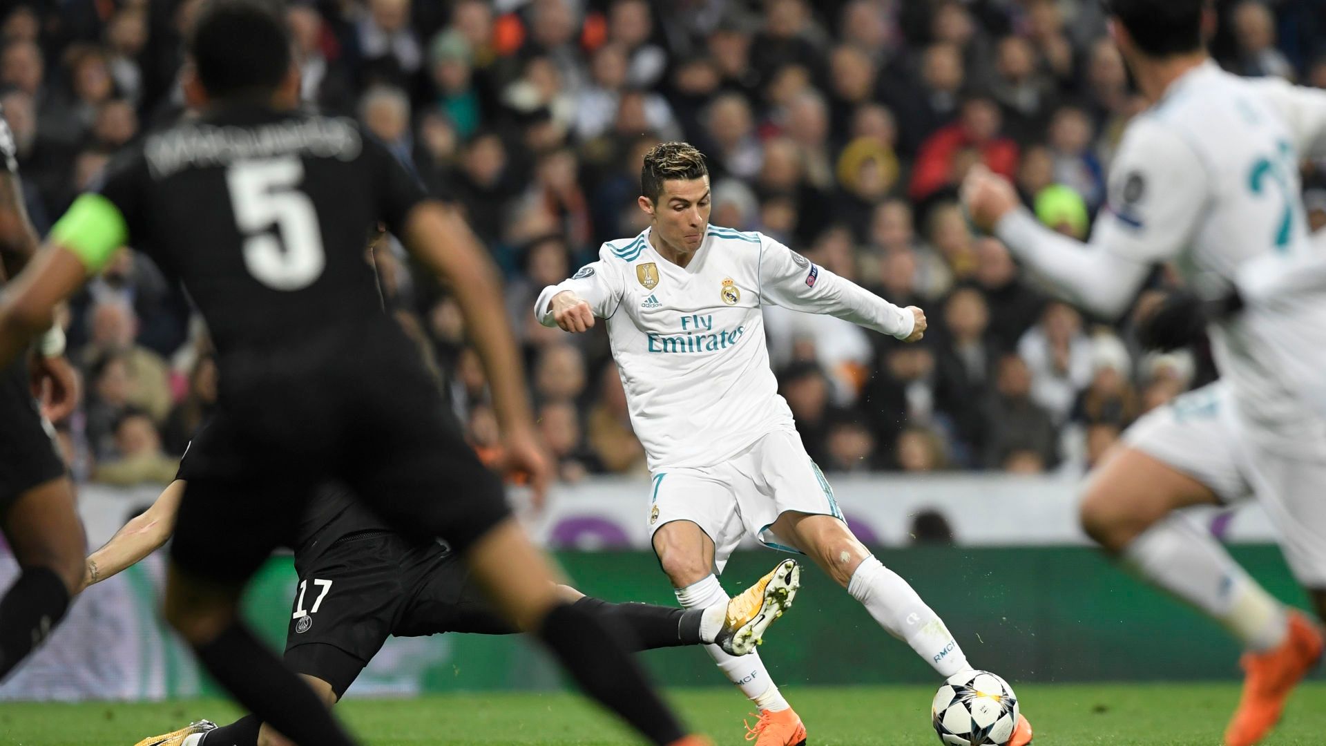 Cristiano Ronaldo Real Madrid PSG Champions League 14022018
