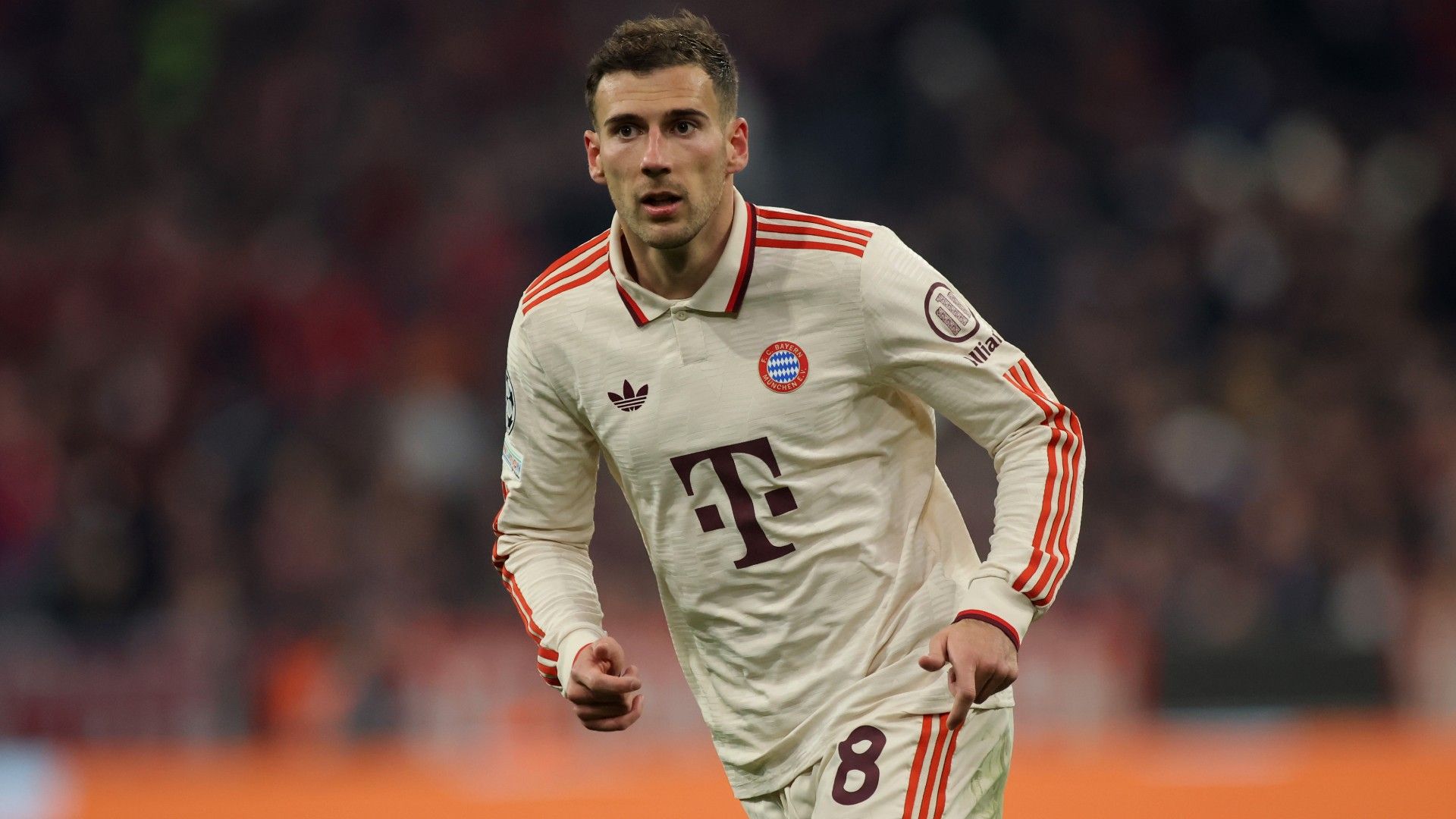  Leon Goretzka of Bayern Muenchen reacts