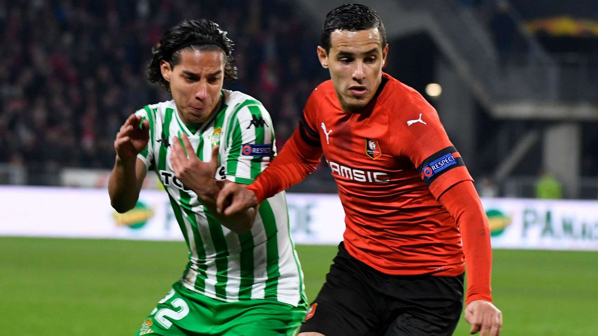 Diego Iainez Mehdi Zeffane Rennes Betis UEFA Europa League 14022019