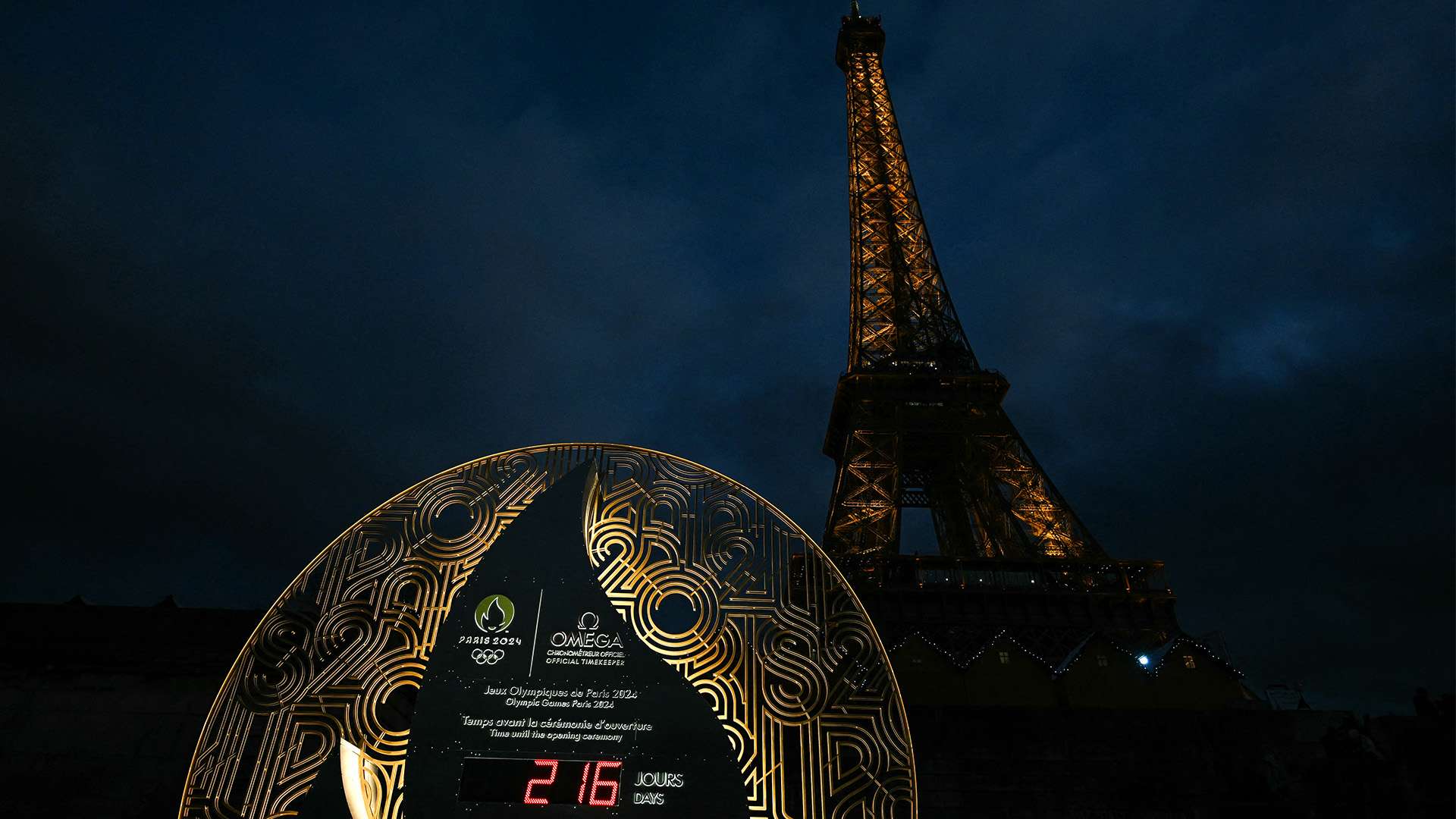 Olympics countdown clock 