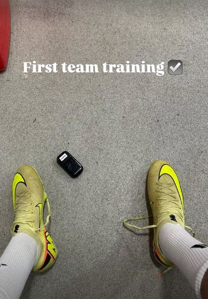 JJ Gabriel Manchester United training 2025