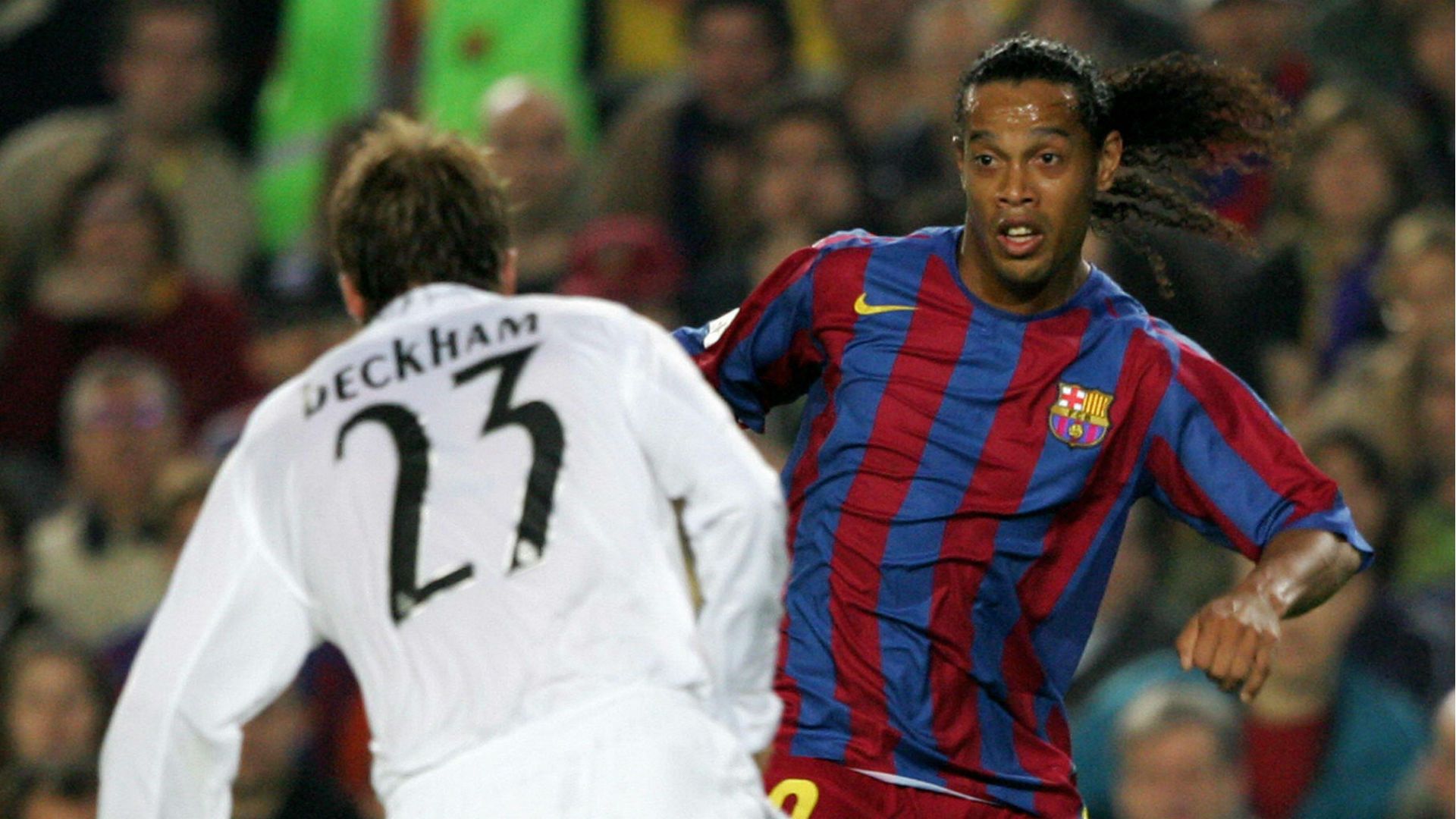 Beckham Ronaldinho Real MAdrid Barcelona 25 02 2019