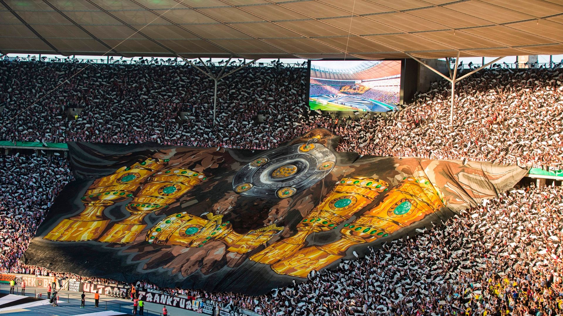 DFB-Pokalfinale Dortmund Frankfurt Choreo 26052017