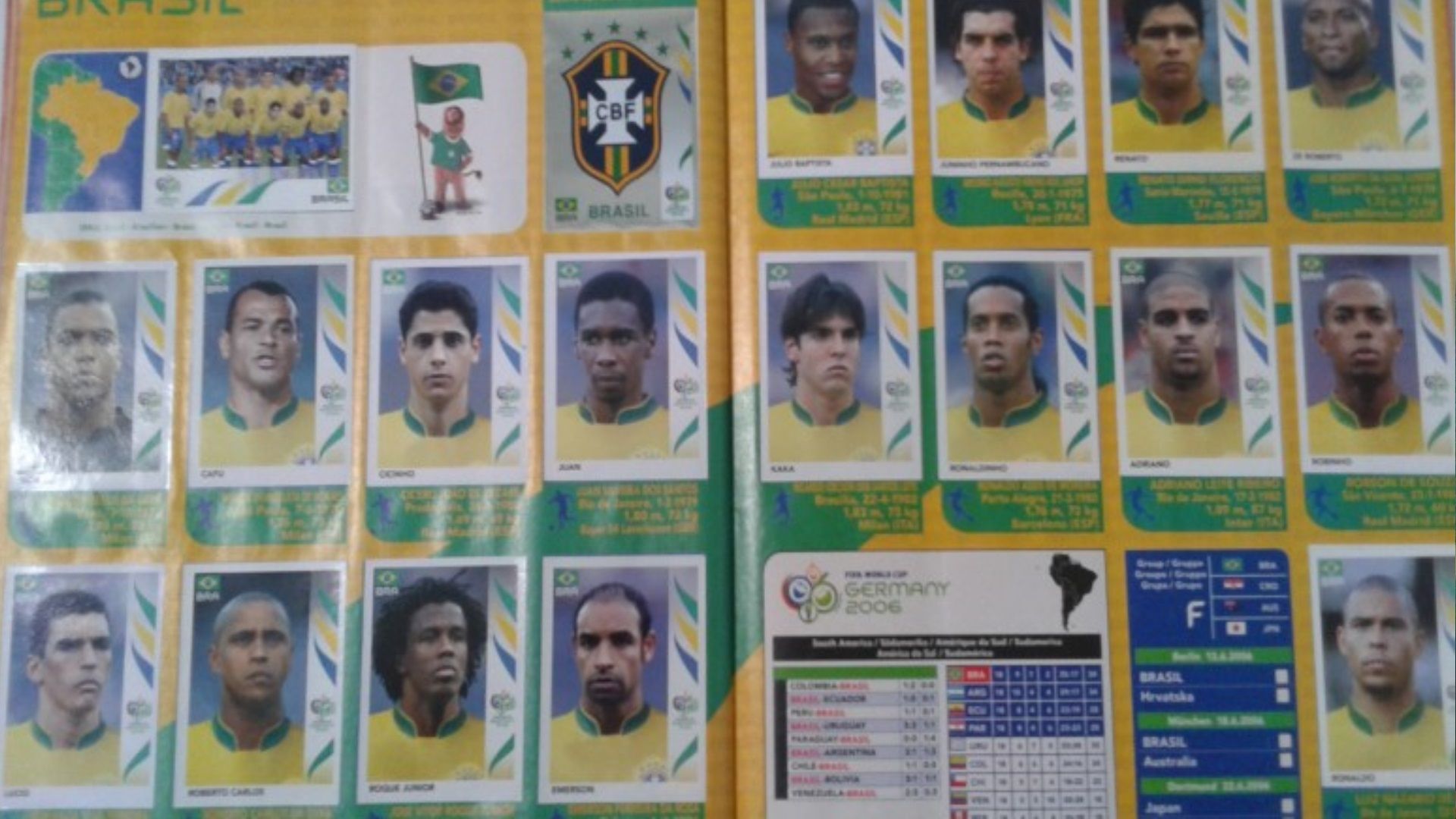 Seleção Brasil album Copa do Mundo 2006