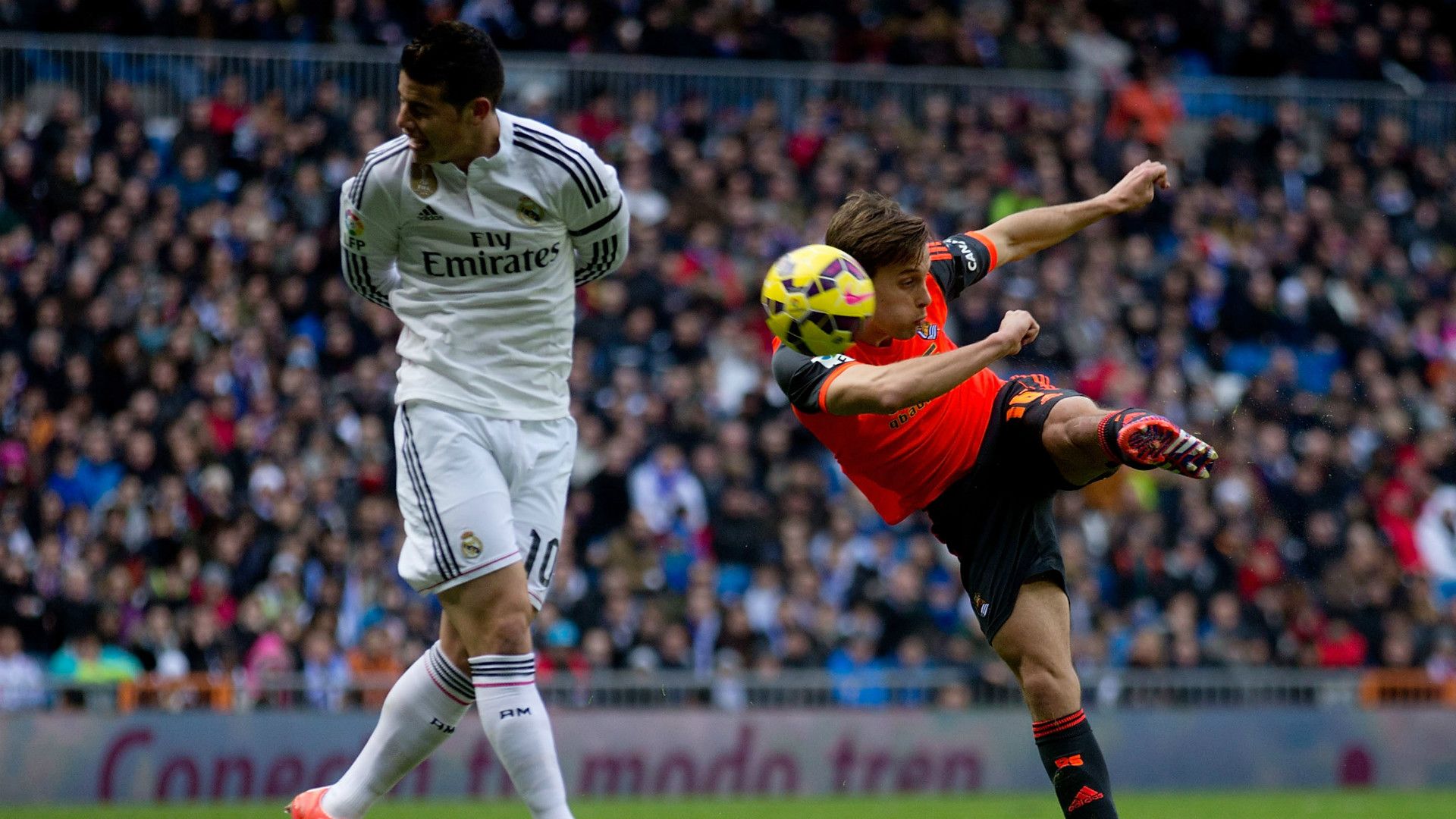 James Rodriguez Sergio Canales Real Madrid Real Sociedad Liga BBVA