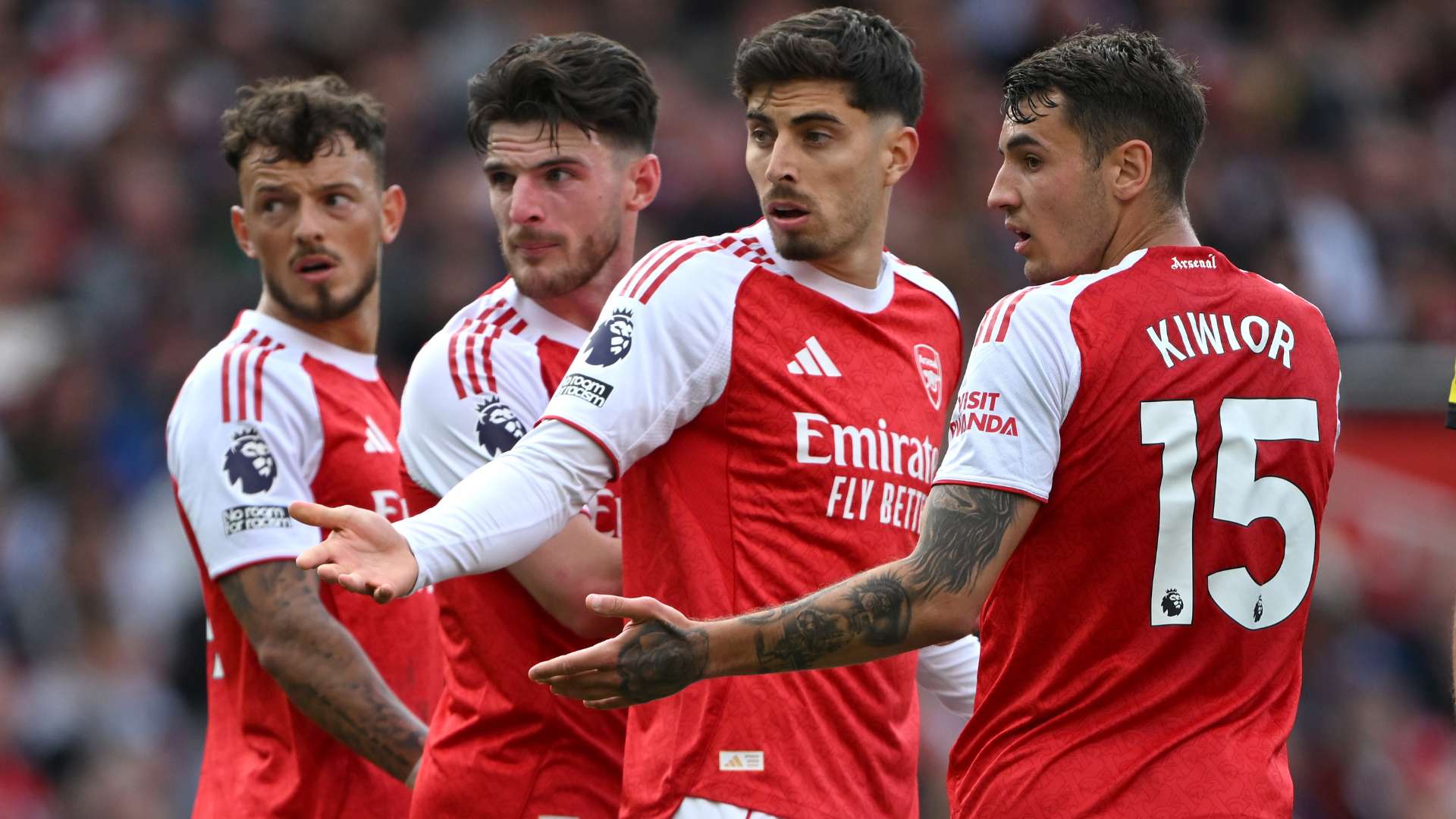 Кай Хаверц и Деклан Райс, Арсенал 2025