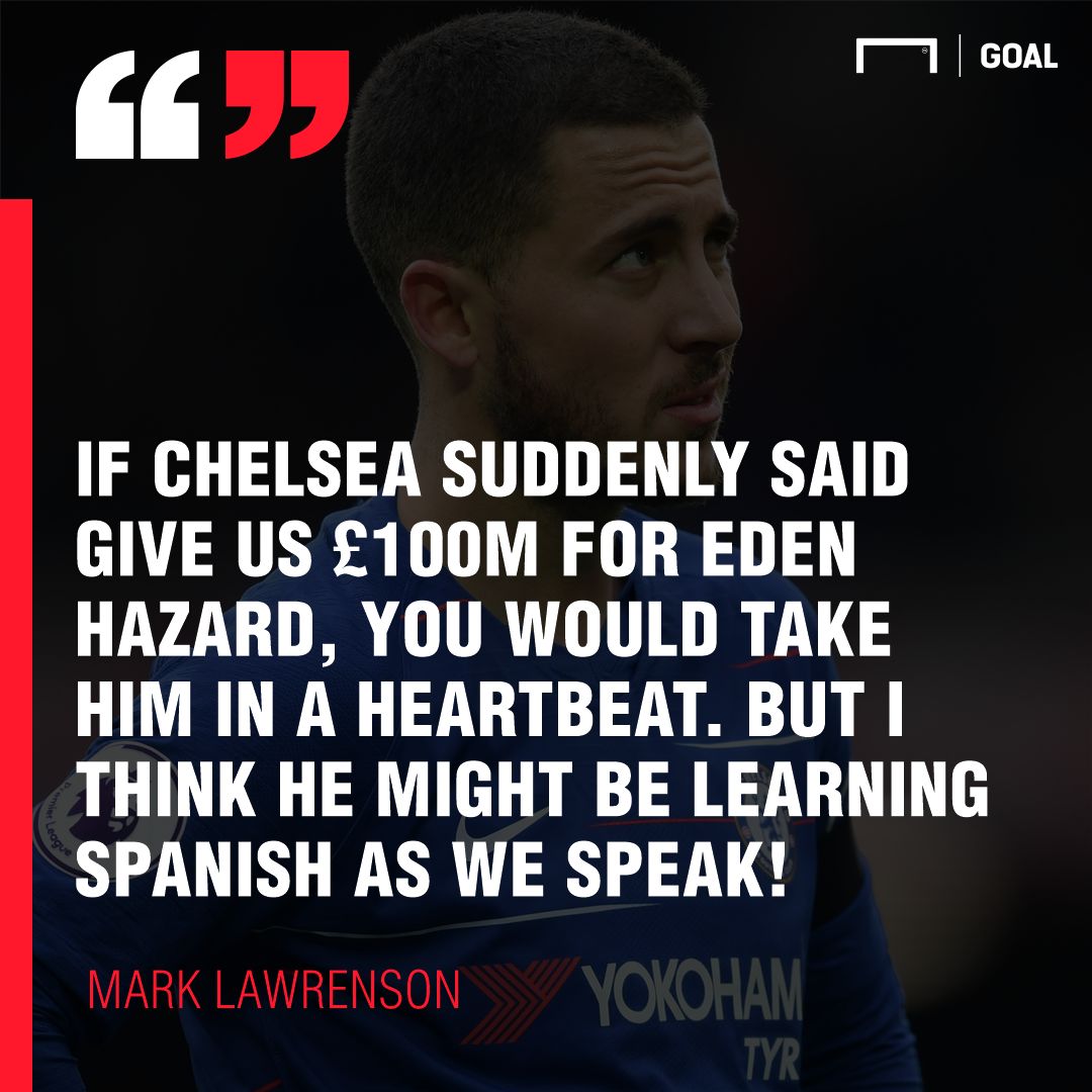 Eden Hazard Mark Lawrenson