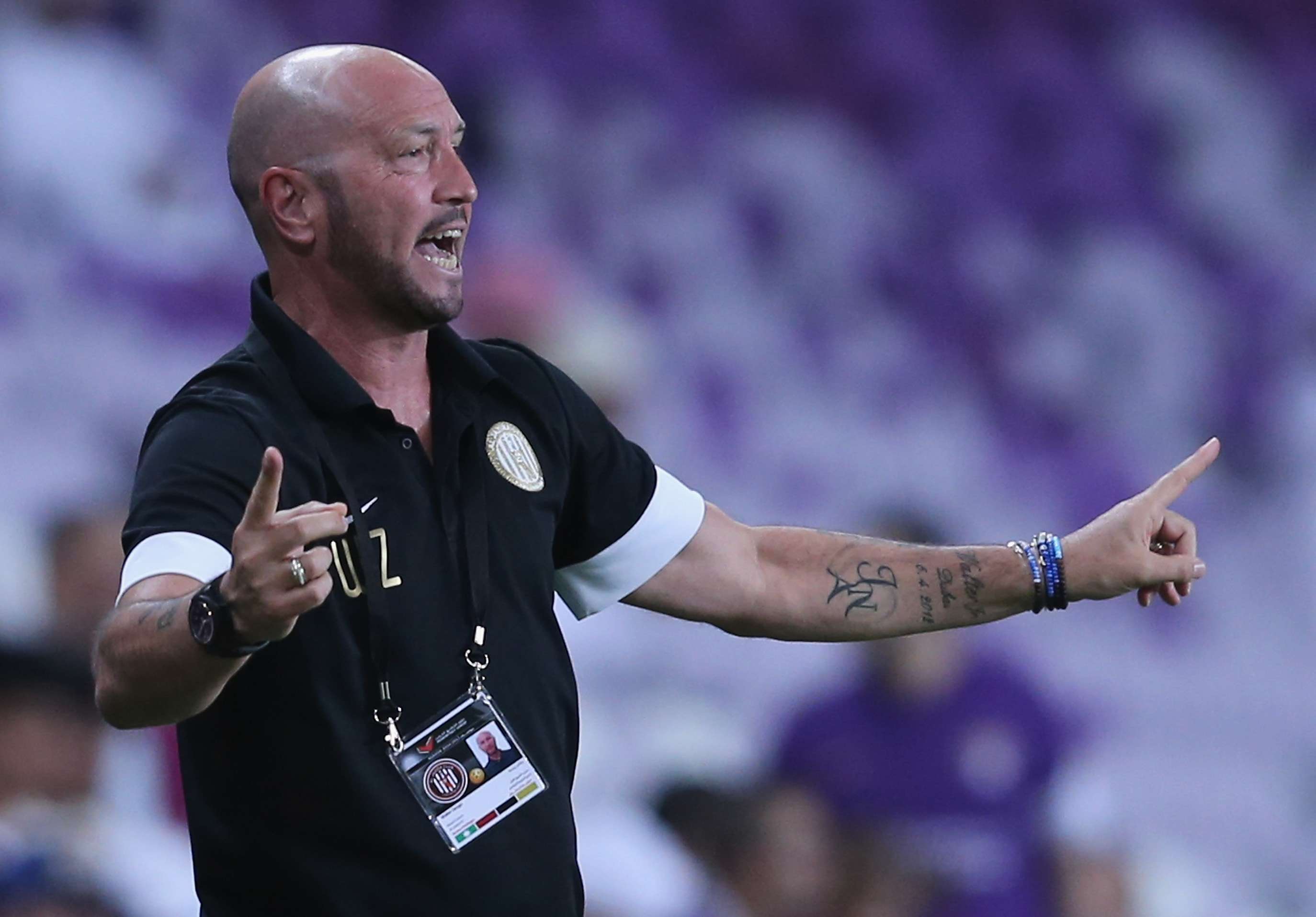 Al Jazira coach Walter Zenga