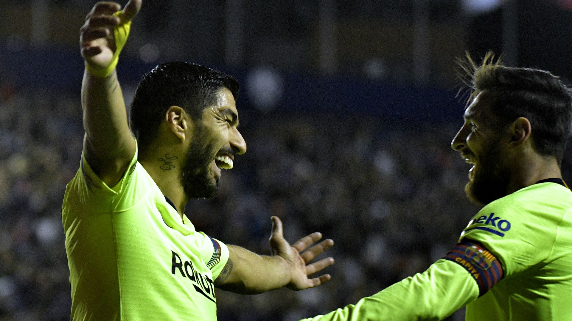 SUAREZ MESSI LEVANTE BARCELONA LALIGA