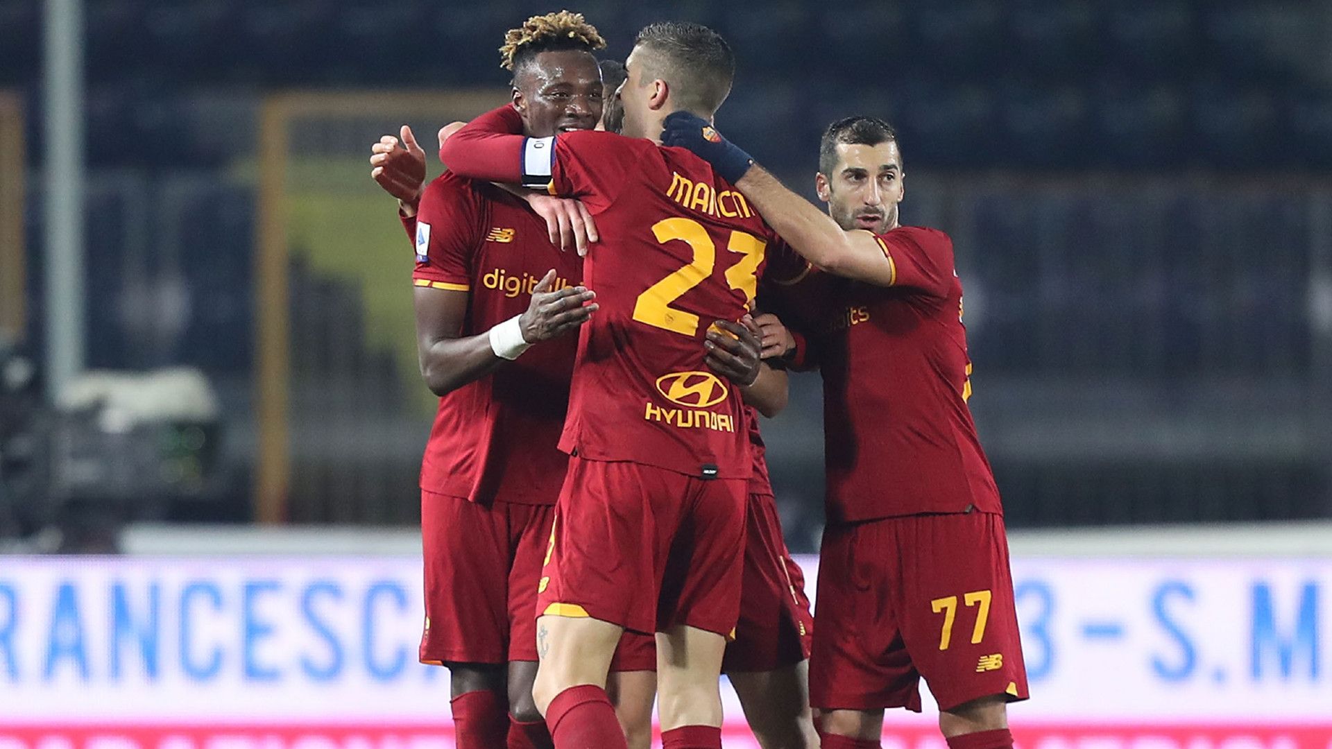 Abraham celebrate Empoli Roma Serie A