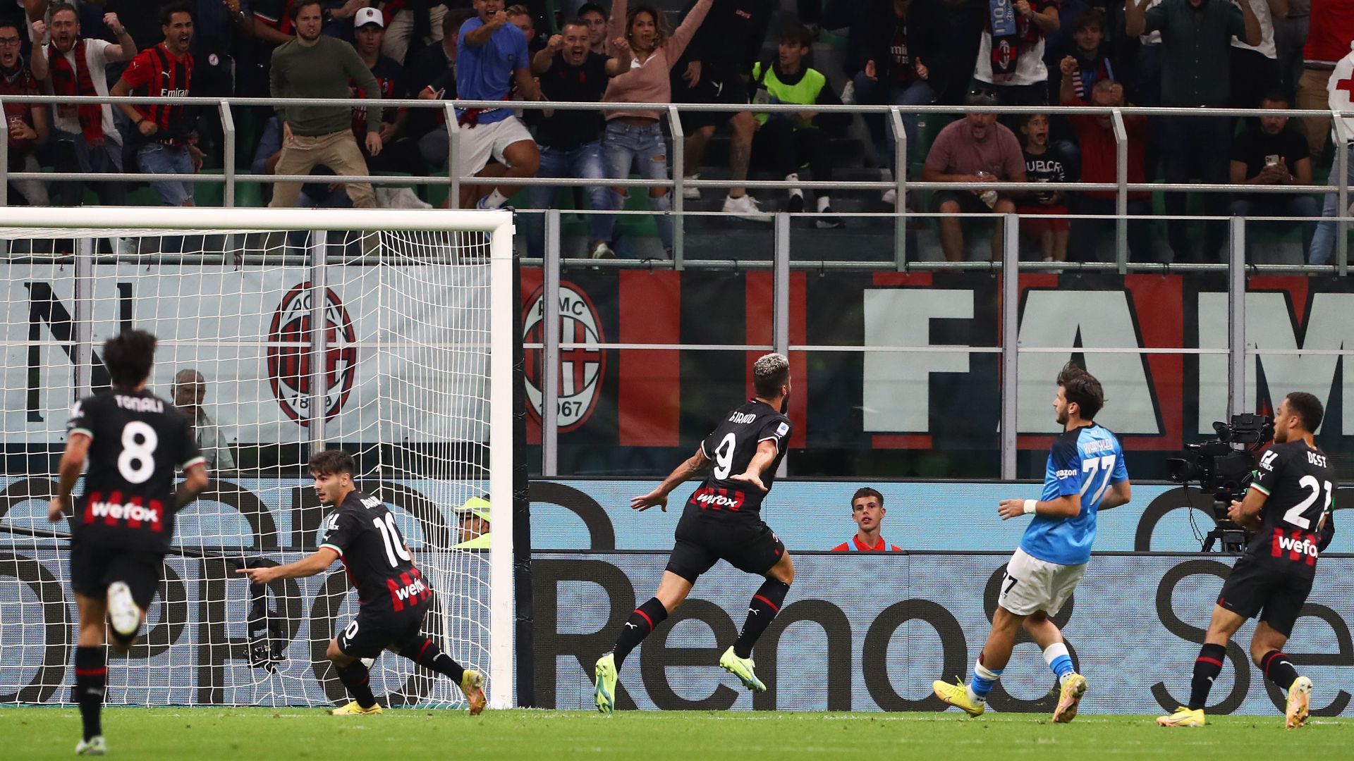 Olivier Giroud Milan Napoli Serie A