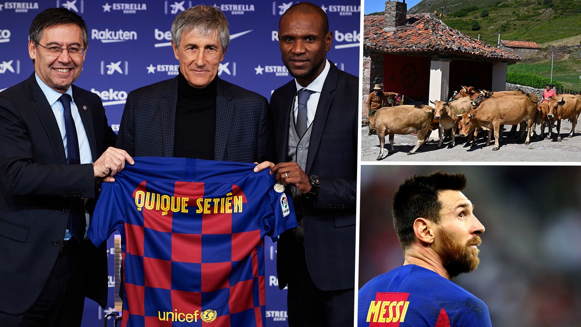 Quique Setien Lionel Messi Barcelona